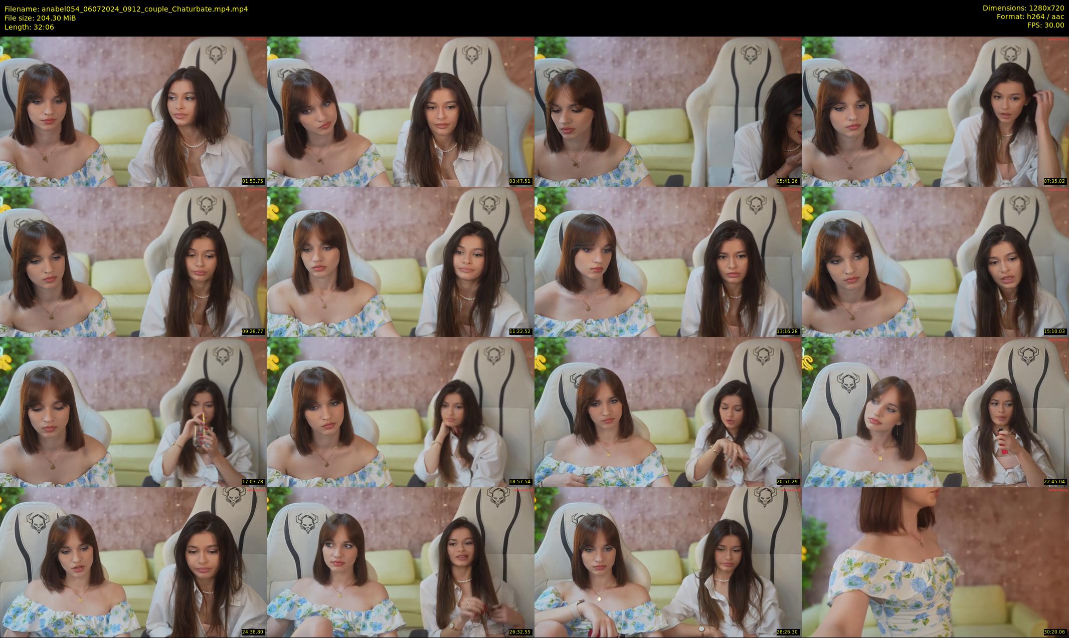 anabel054 — 33 minute Chaturbate female cam show recording, 720p, Jul 6, 2024