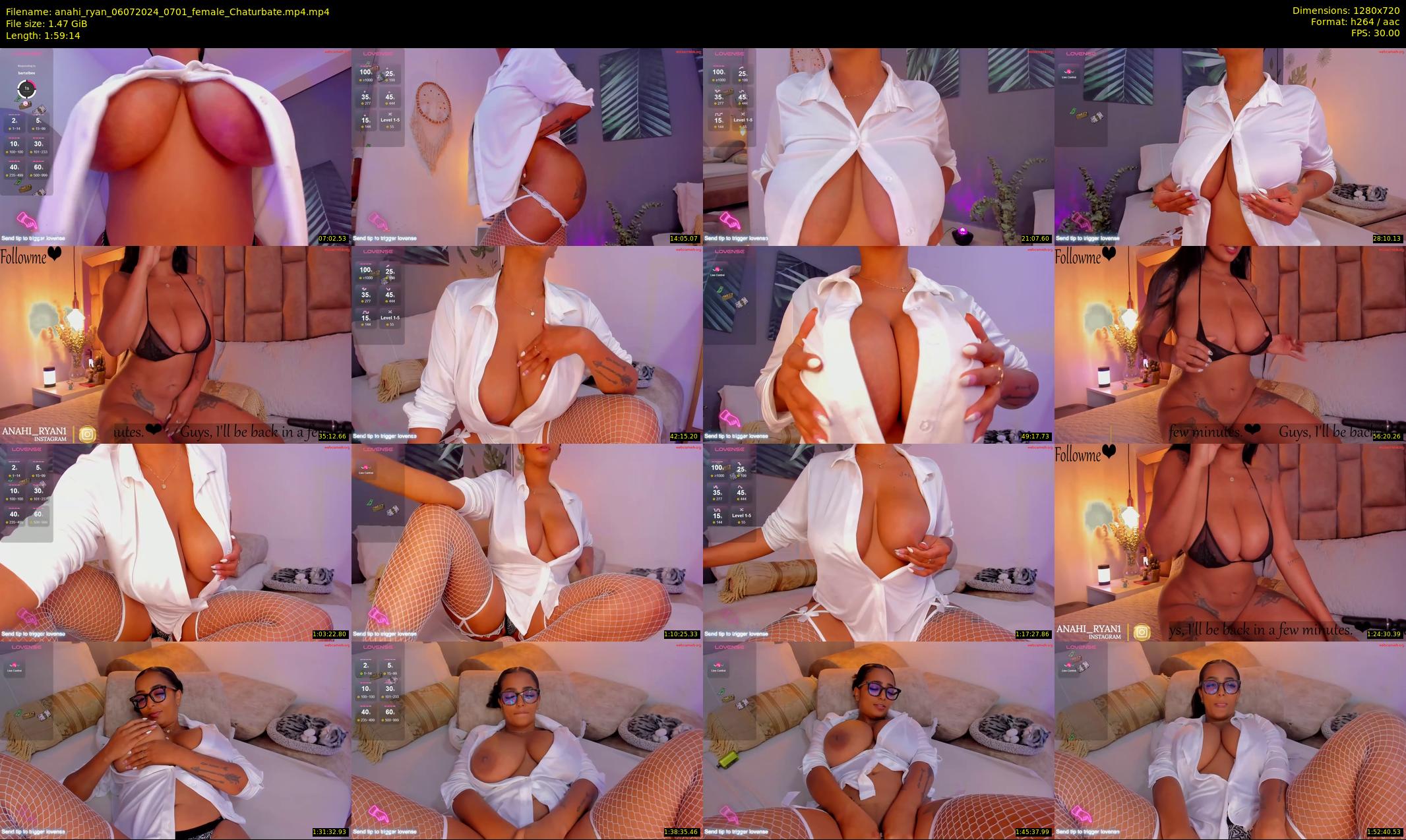 anahi_ryan — 120 minute Chaturbate female cam show recording, 720p, Jul 6, 2024