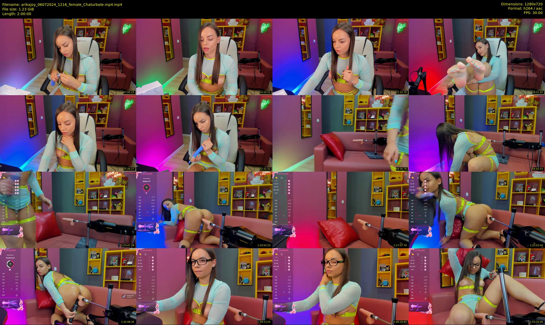 arikajoy — 120 minute Chaturbate female cam show recording, 720p, Jul 6, 2024