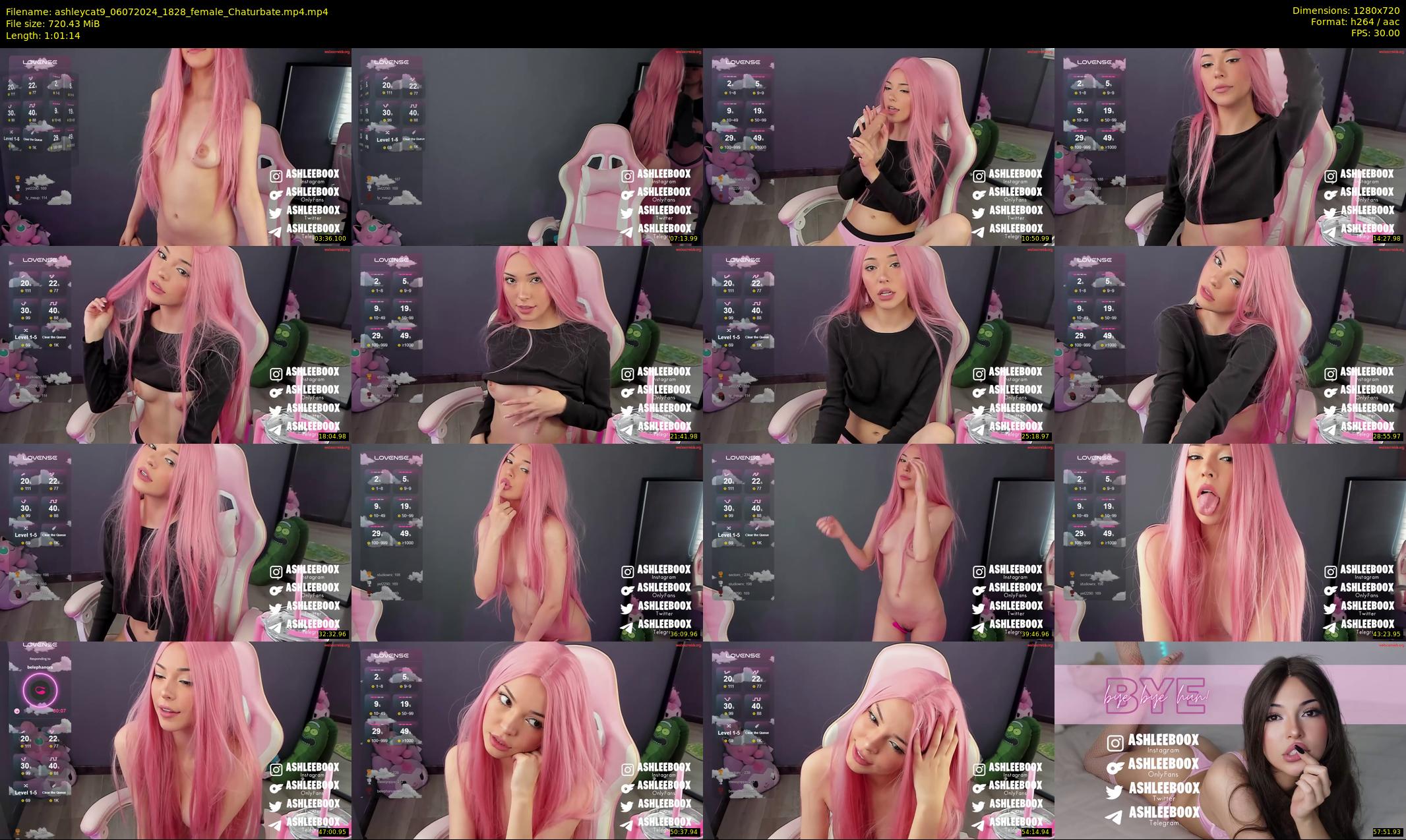 ashleycat9 — 62 minute Chaturbate female cam show recording, 720p, Jul 6, 2024