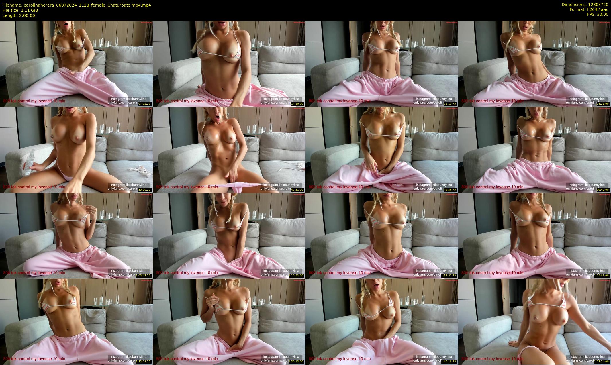 carolinaherera — 120 minute Chaturbate female cam show recording, 720p, Jul 6, 2024