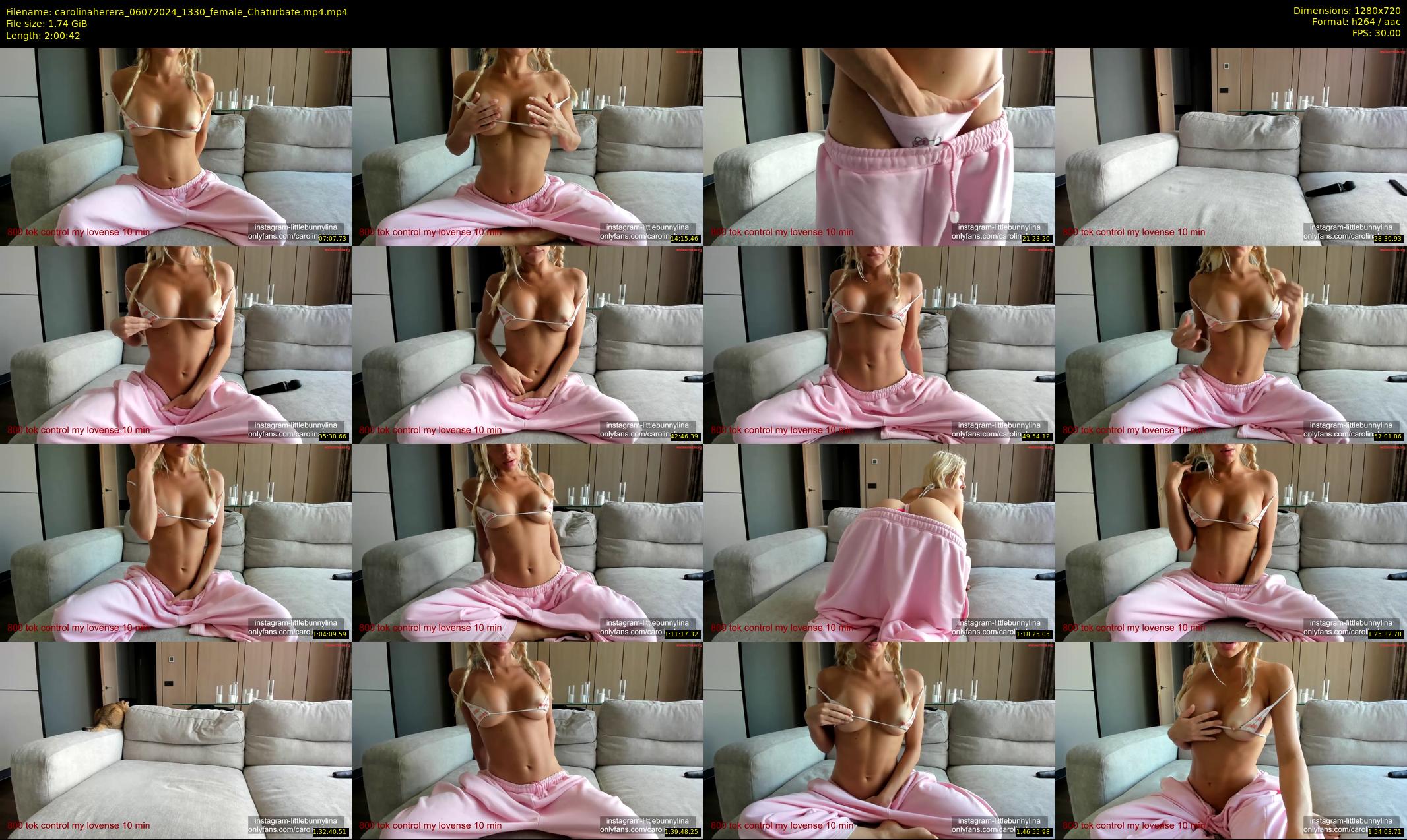 carolinaherera — 121 minute Chaturbate female cam show recording, 720p, Jul 6, 2024