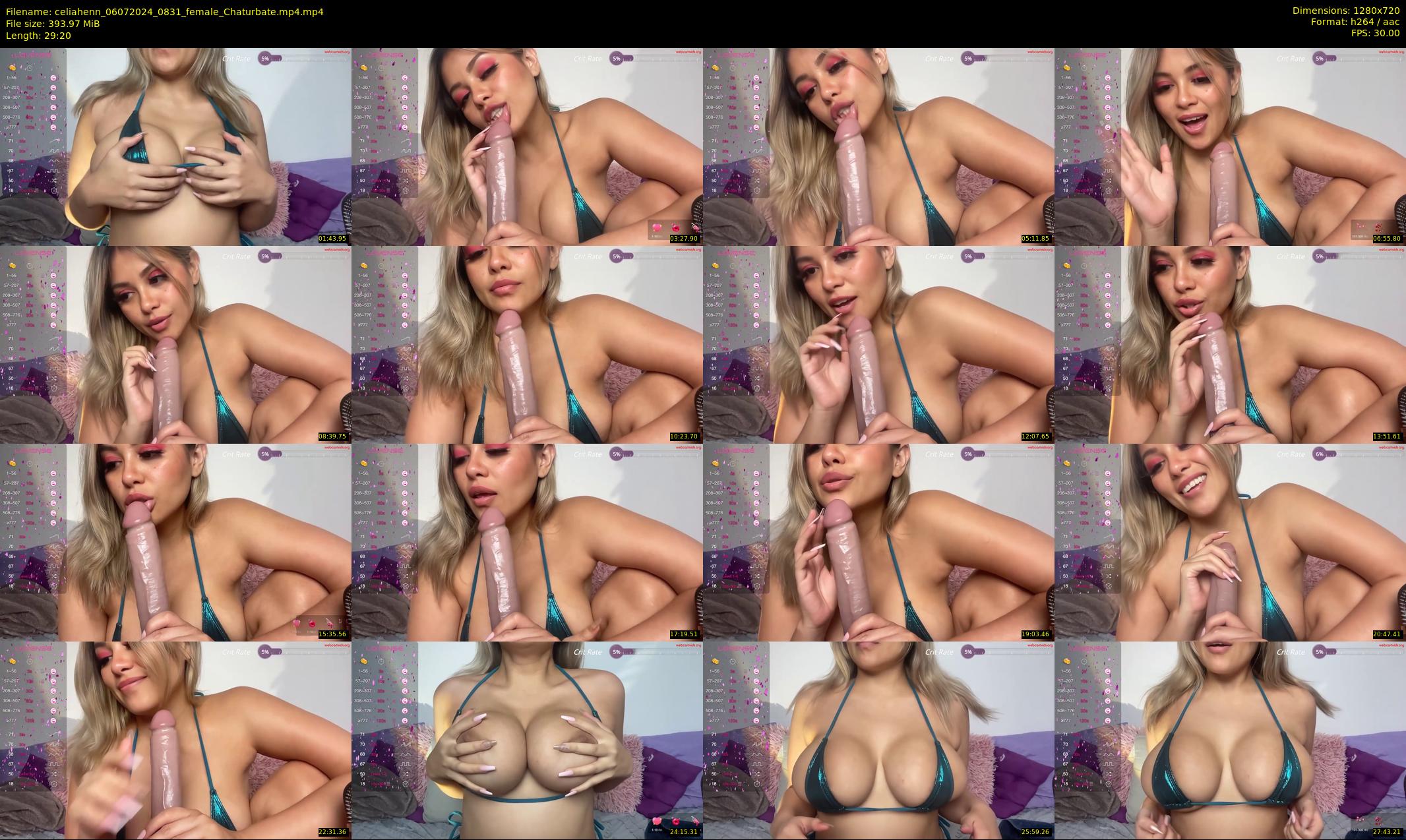 celiahenn — 30 minute Chaturbate female cam show recording, 720p, Jul 6, 2024