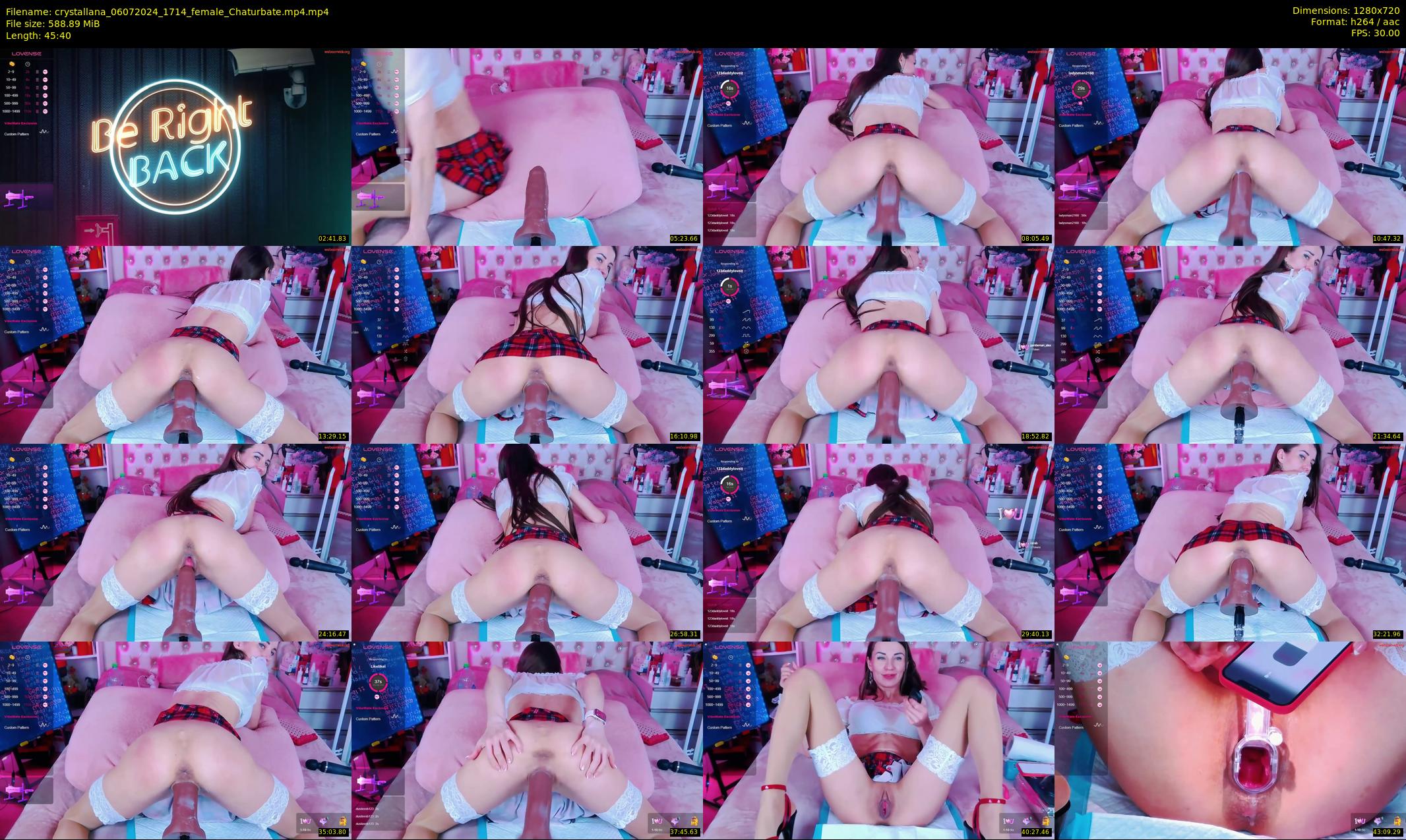 crystallana — 46 minute Chaturbate female cam show recording, 720p, Jul 6, 2024