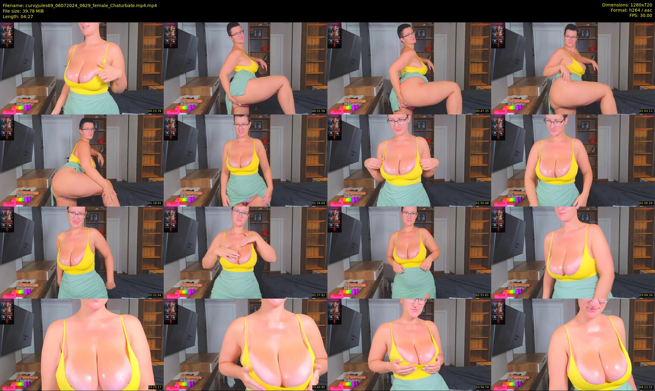curvyjules69 — 5 minute Chaturbate female cam show recording, 720p, Jul 6, 2024