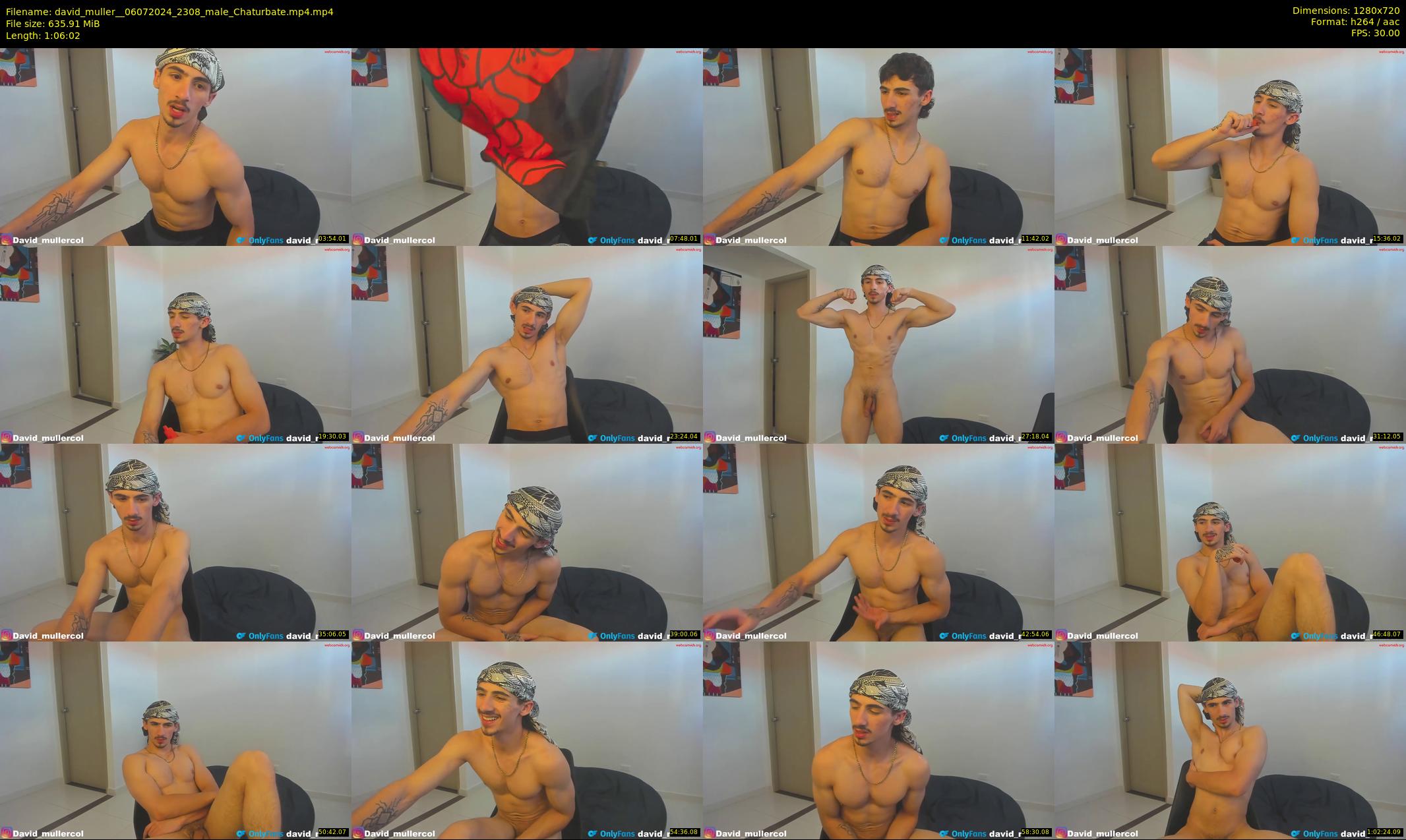 david_muller_ — 67 minute Chaturbate male cam show recording, 720p, Jul 6, 2024