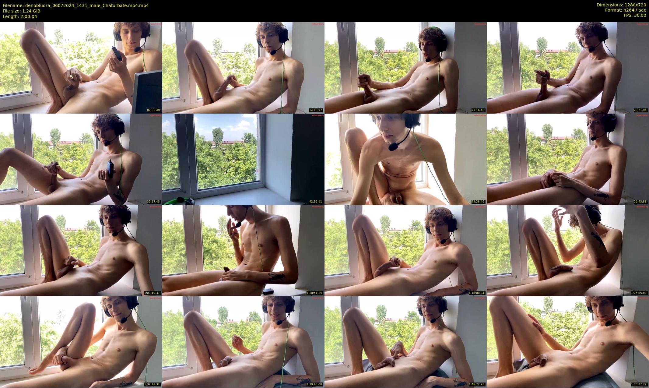 denobluora — 121 minute Chaturbate male cam show recording, 720p, Jul 6, 2024