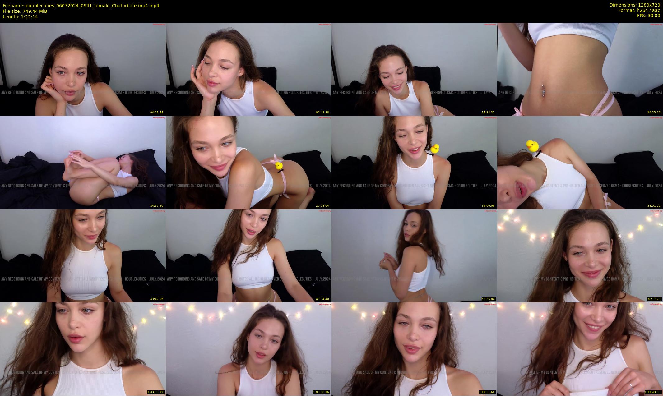 doublecuties — 83 minute Chaturbate couple cam show recording, 720p, Jul 6, 2024