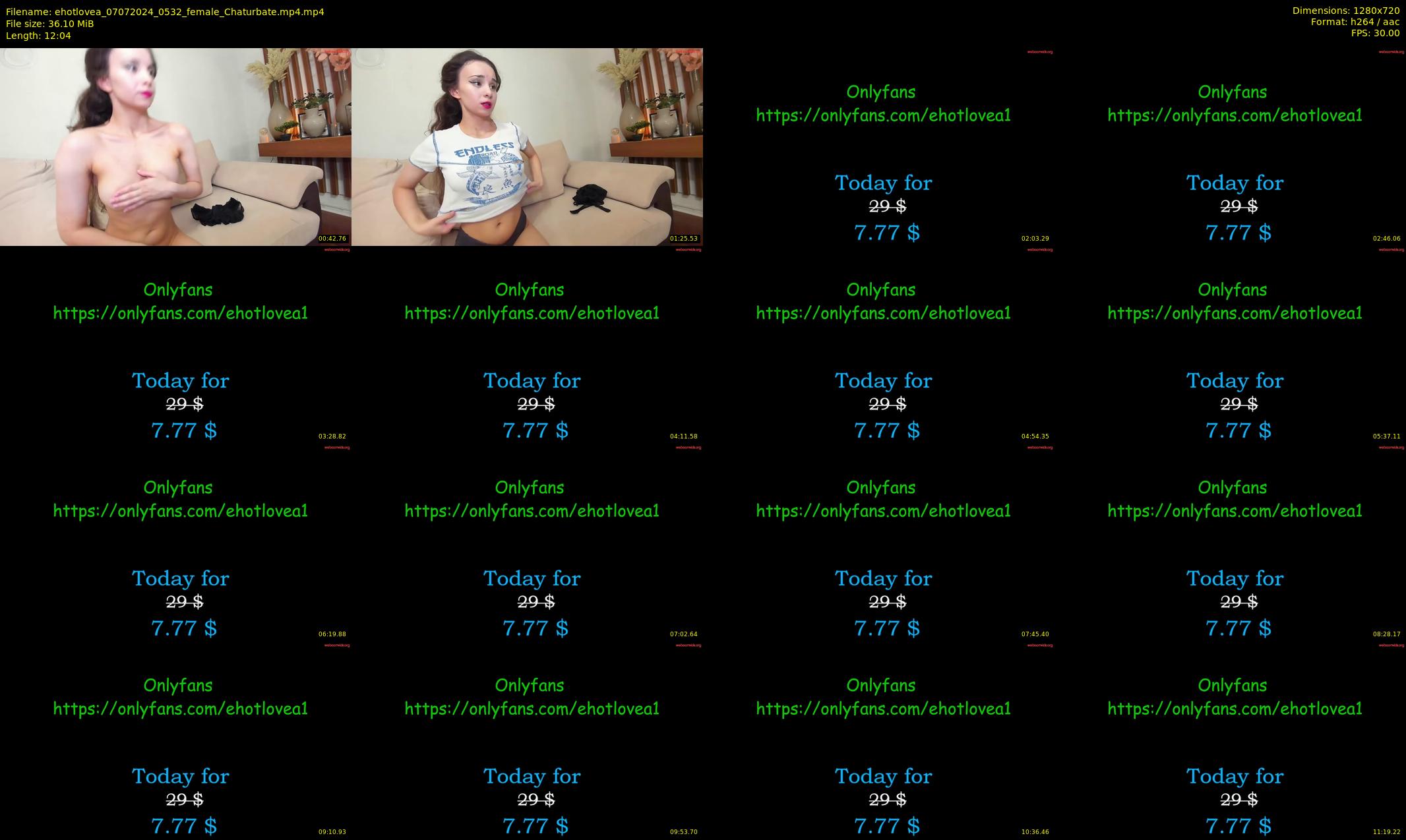 ehotlovea — 13 minute Chaturbate female cam show recording, 720p, Jul 7, 2024