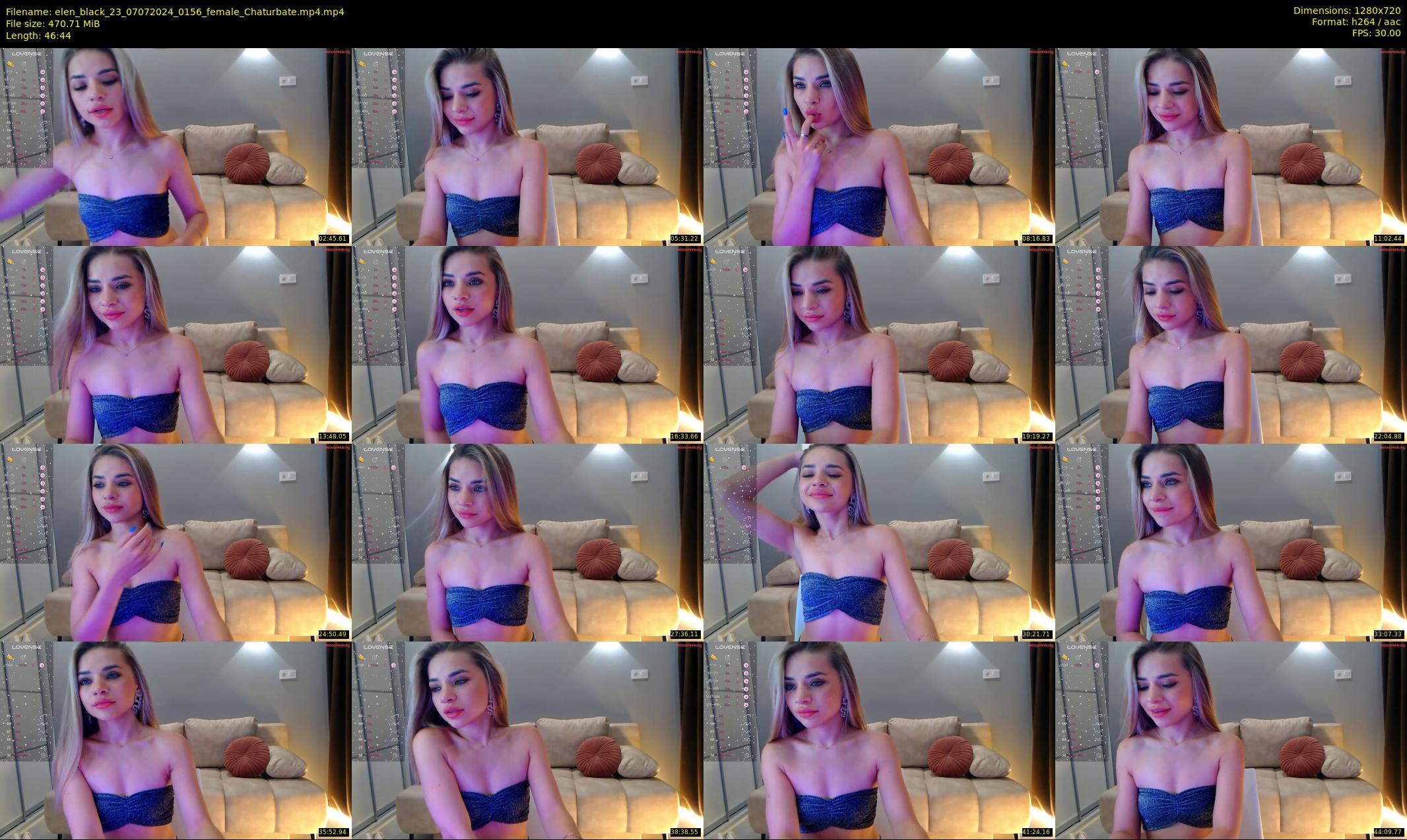 elen_black_23 — 47 minute Chaturbate female cam show recording, 720p, Jul 7, 2024