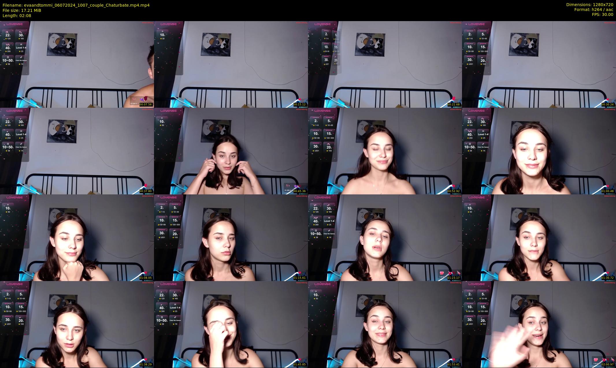 evaandtommi — 3 minute Chaturbate couple cam show recording, 720p, Jul 6, 2024