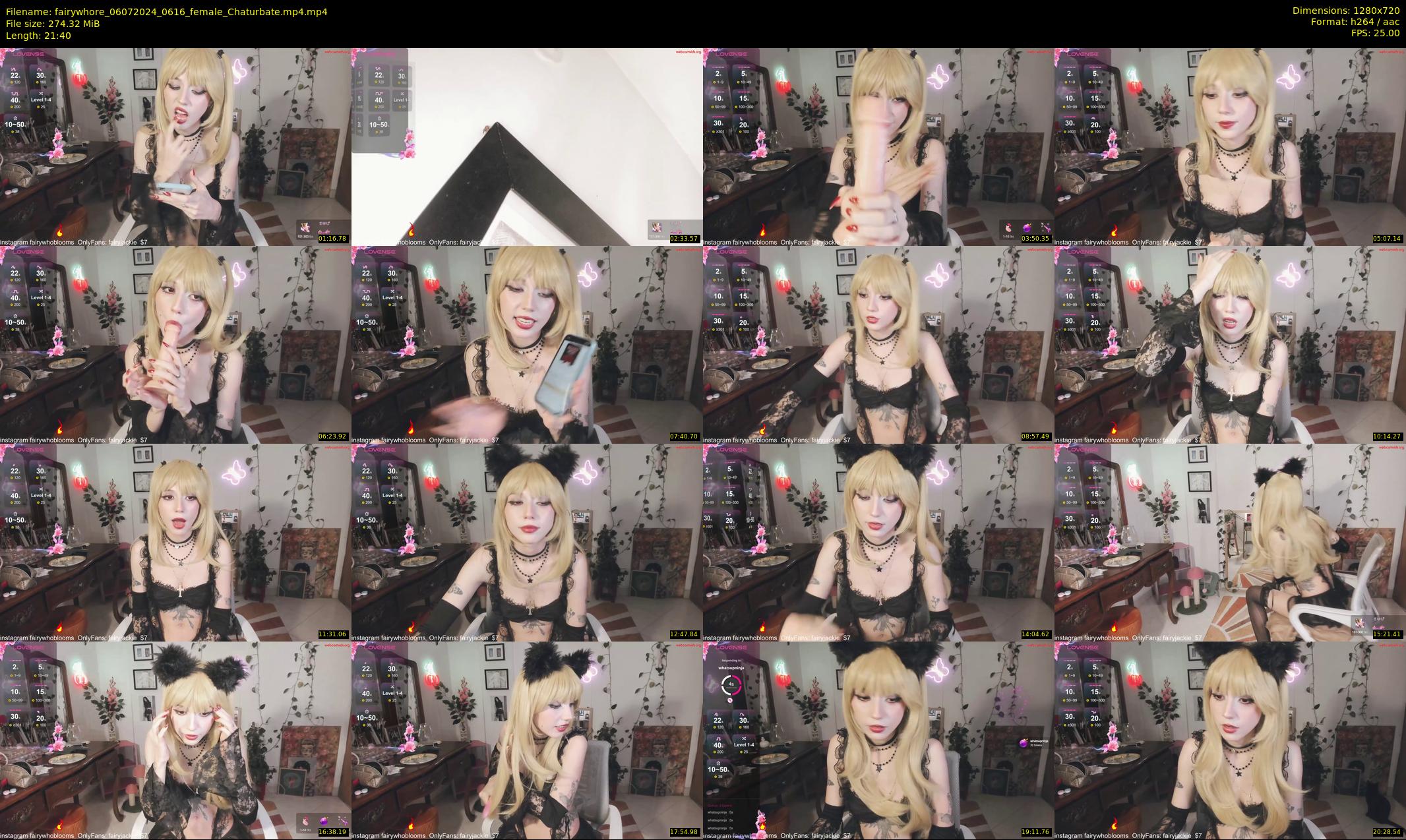 fairywhore — 22 minute Chaturbate female cam show recording, 720p, Jul 6, 2024