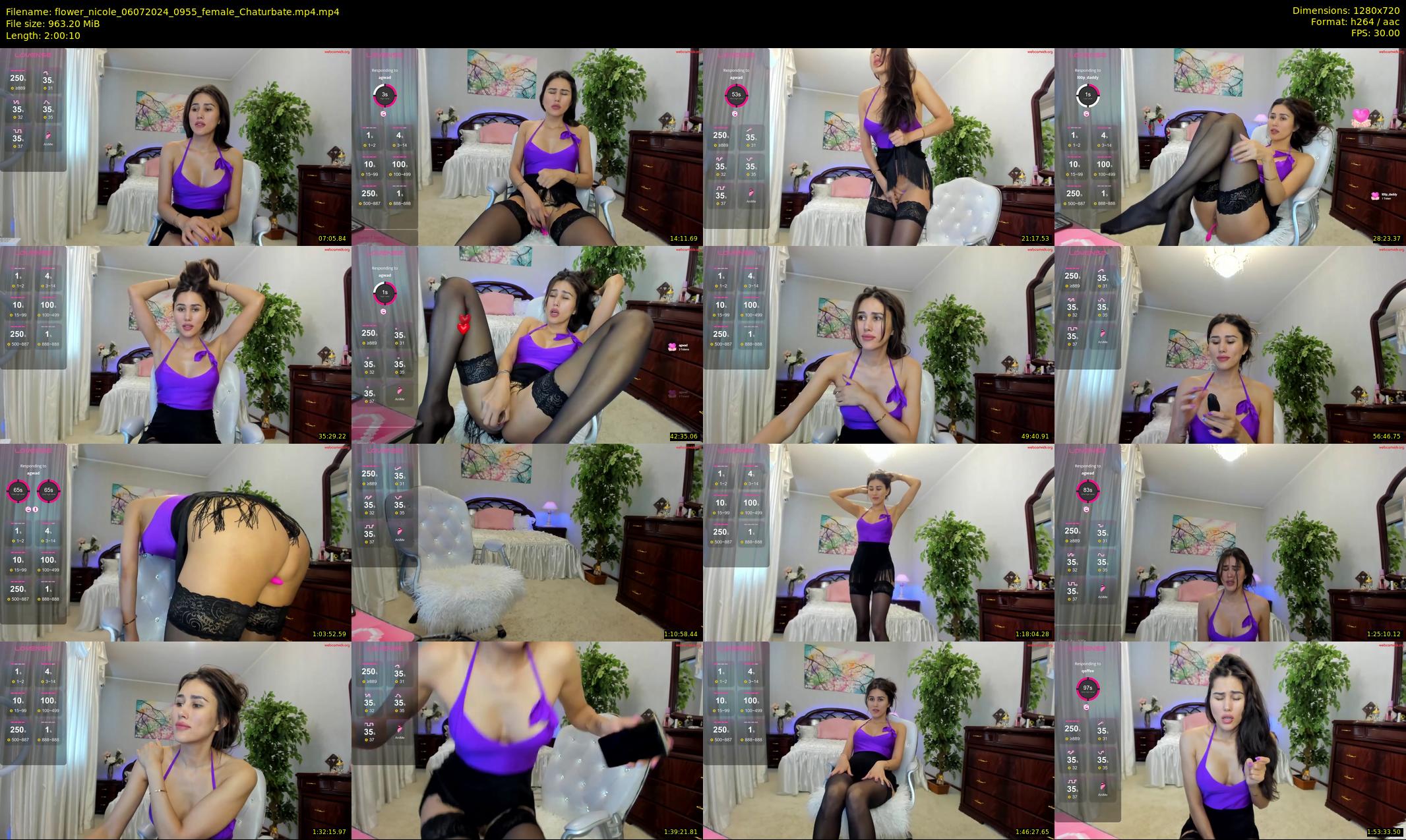 flower_nicole — 121 minute Chaturbate female cam show recording, 720p, Jul 6, 2024