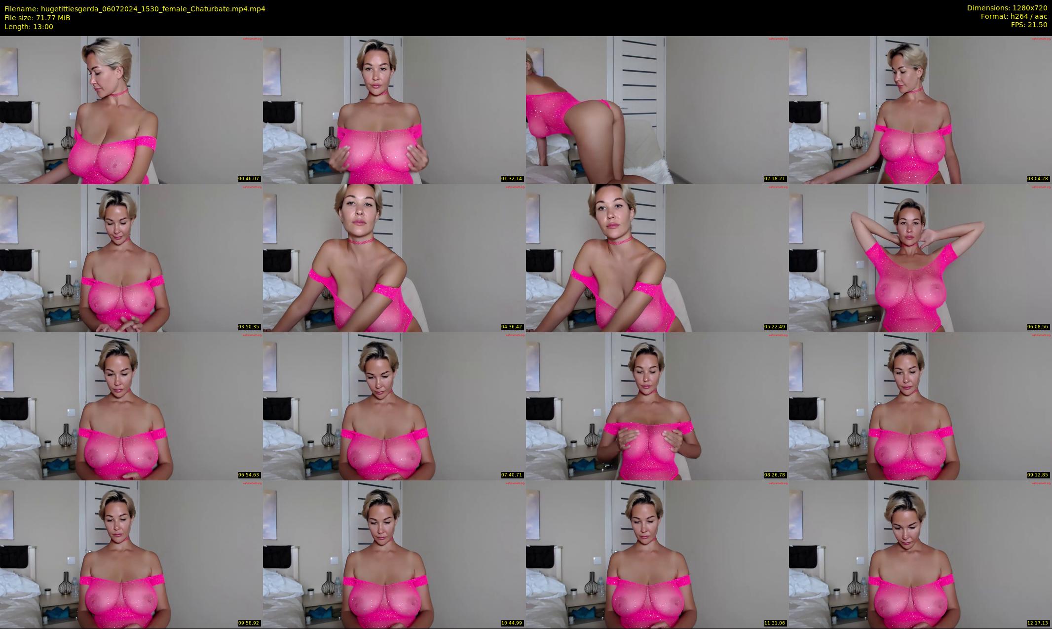 hugetittiesgerda — 13 minute Chaturbate female cam show recording, 720p, Jul 6, 2024