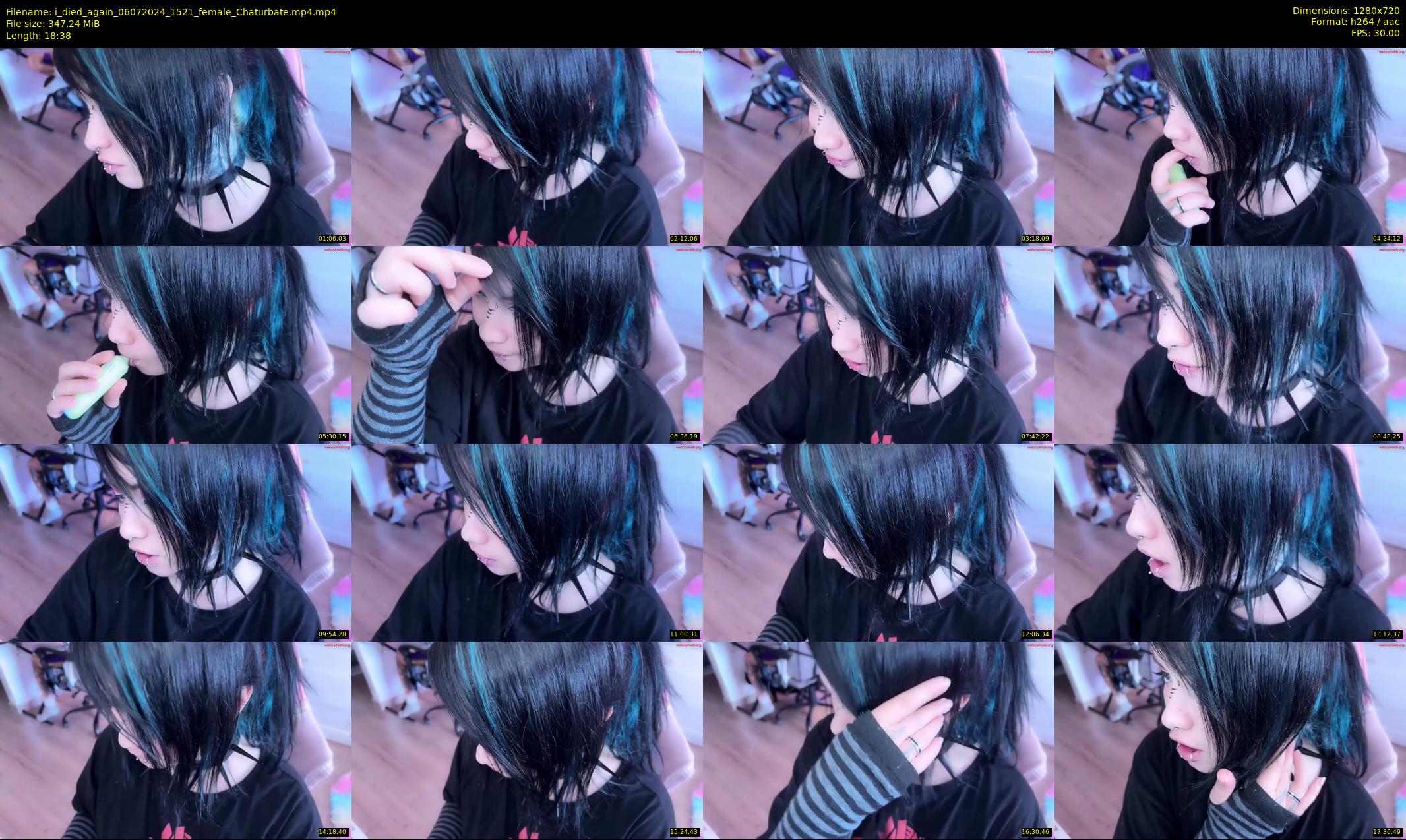 i_died_again — 19 minute Chaturbate female cam show recording, 720p, Jul 6, 2024