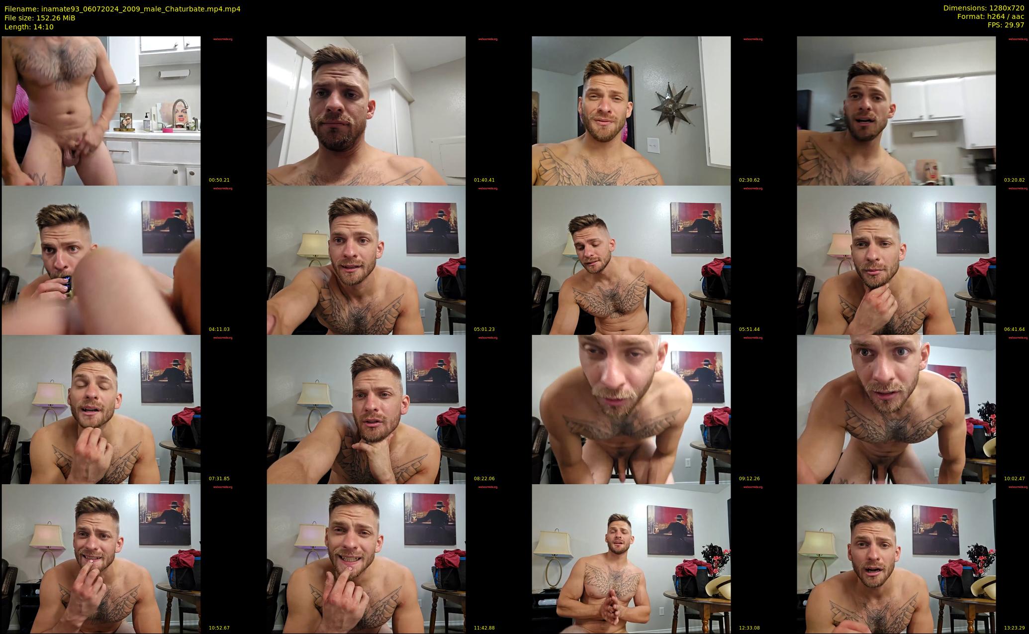 inamate93 — 15 minute Chaturbate male cam show recording, 720p, Jul 6, 2024