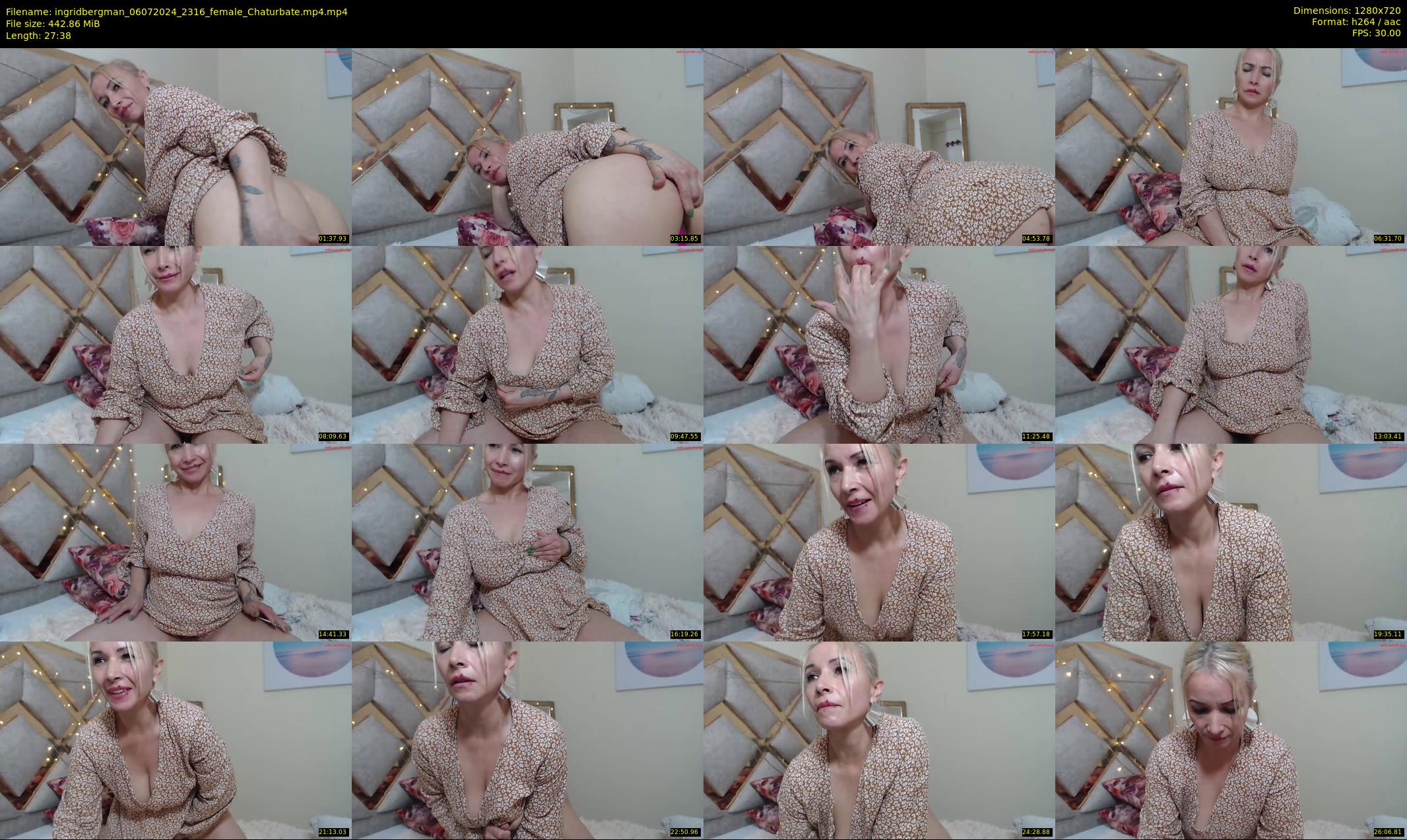 ingridbergman — 28 minute Chaturbate female cam show recording, 720p, Jul 6, 2024