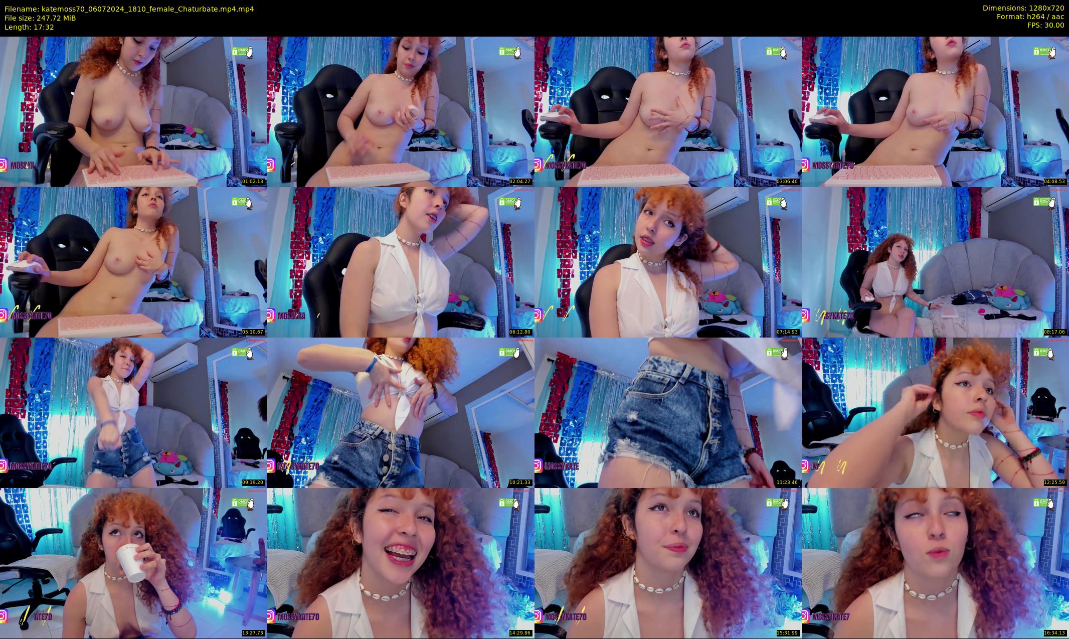 katemoss70 — 18 minute Chaturbate female cam show recording, 720p, Jul 6, 2024