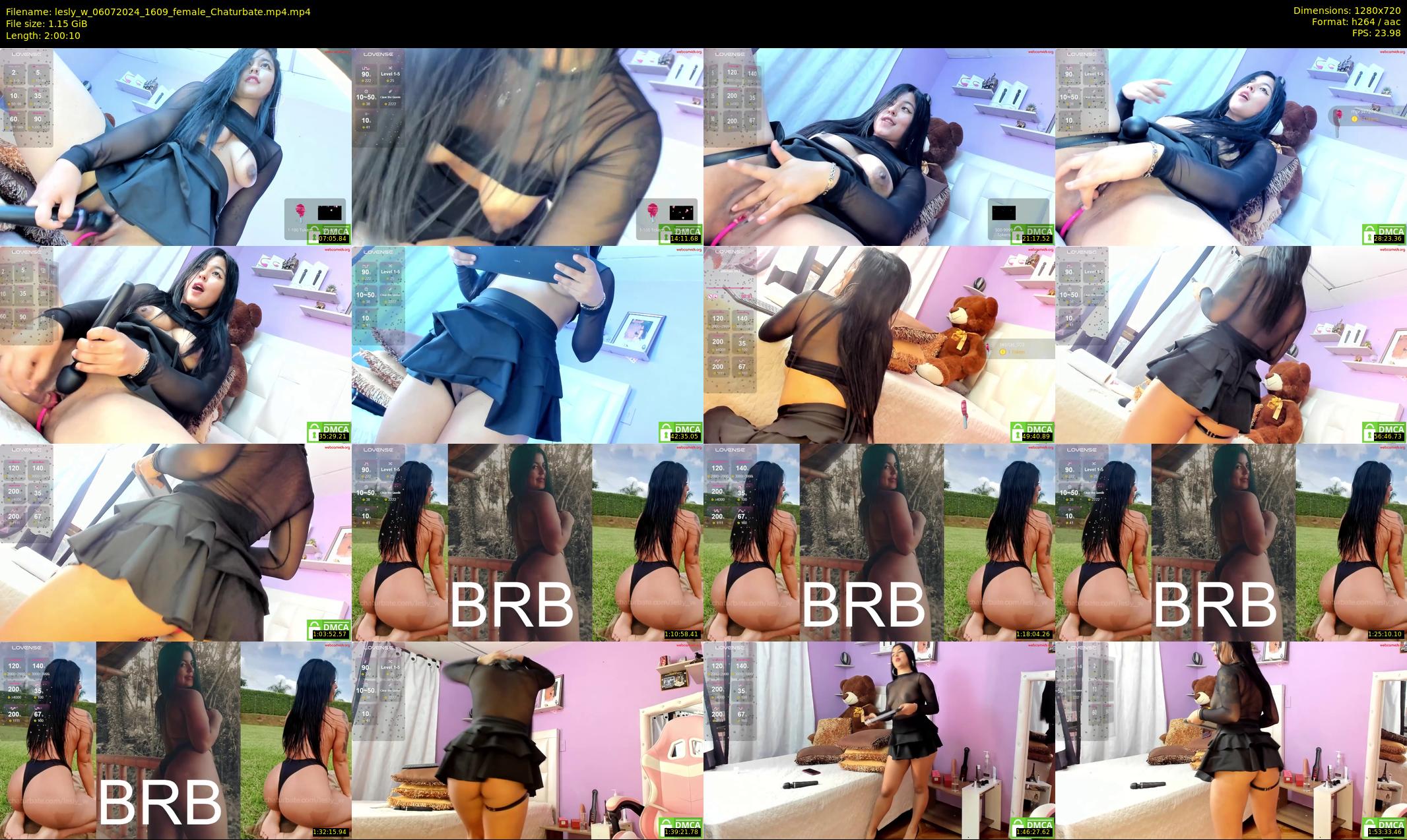 lesly_w — 121 minute Chaturbate female cam show recording, 720p, Jul 6, 2024