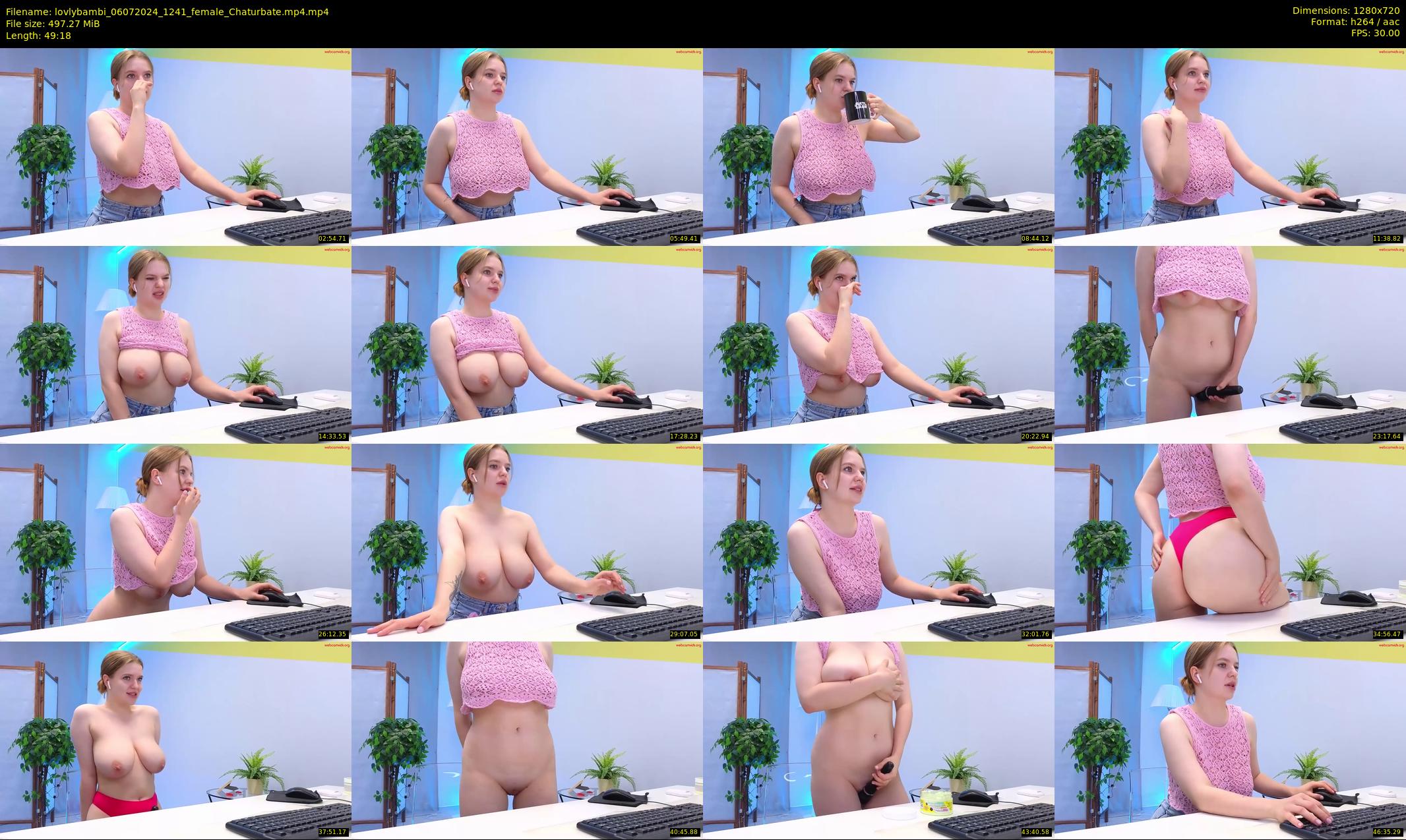 lovlybambi — 50 minute Chaturbate female cam show recording, 720p, Jul 6, 2024