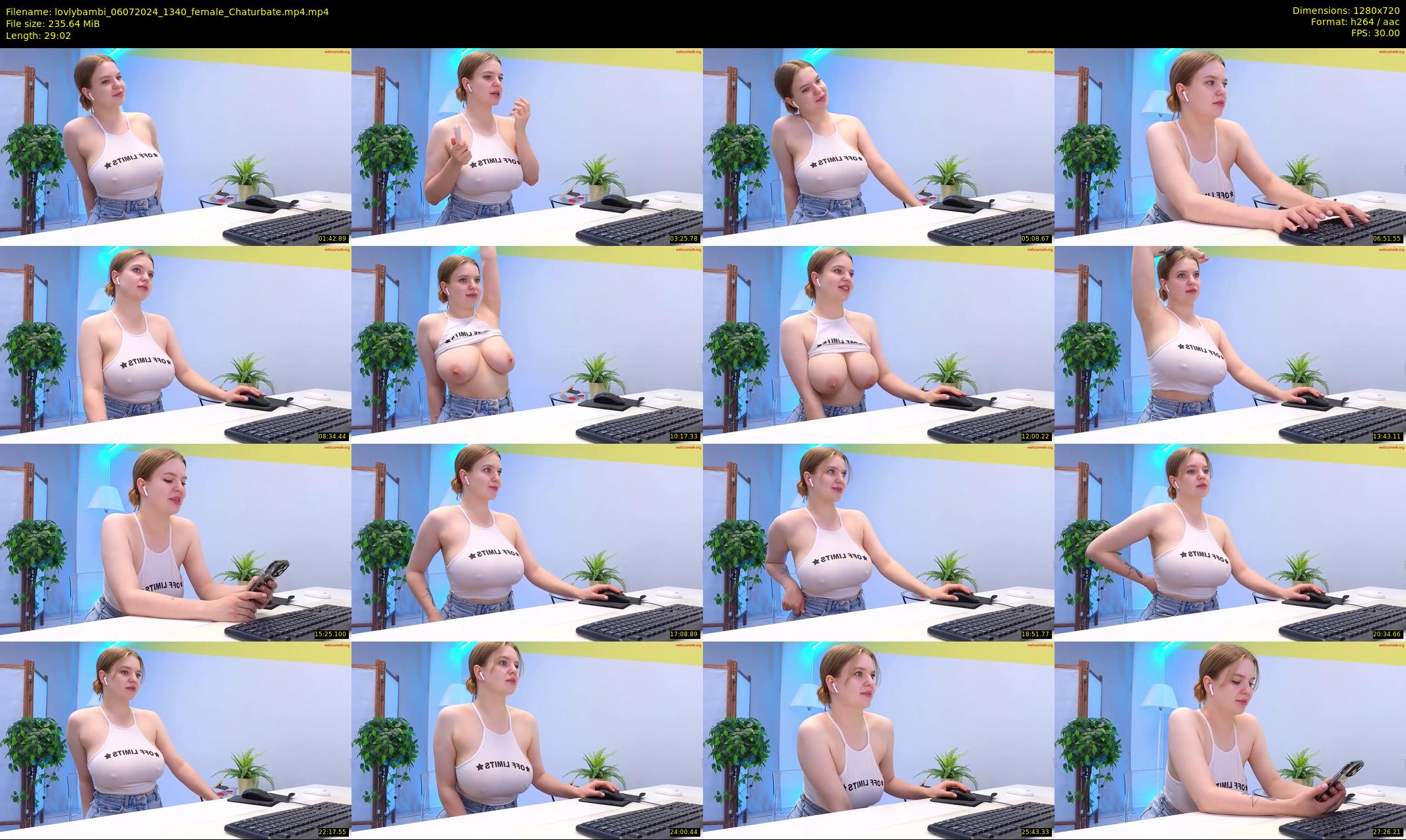 lovlybambi — 30 minute Chaturbate female cam show recording, 720p, Jul 6, 2024