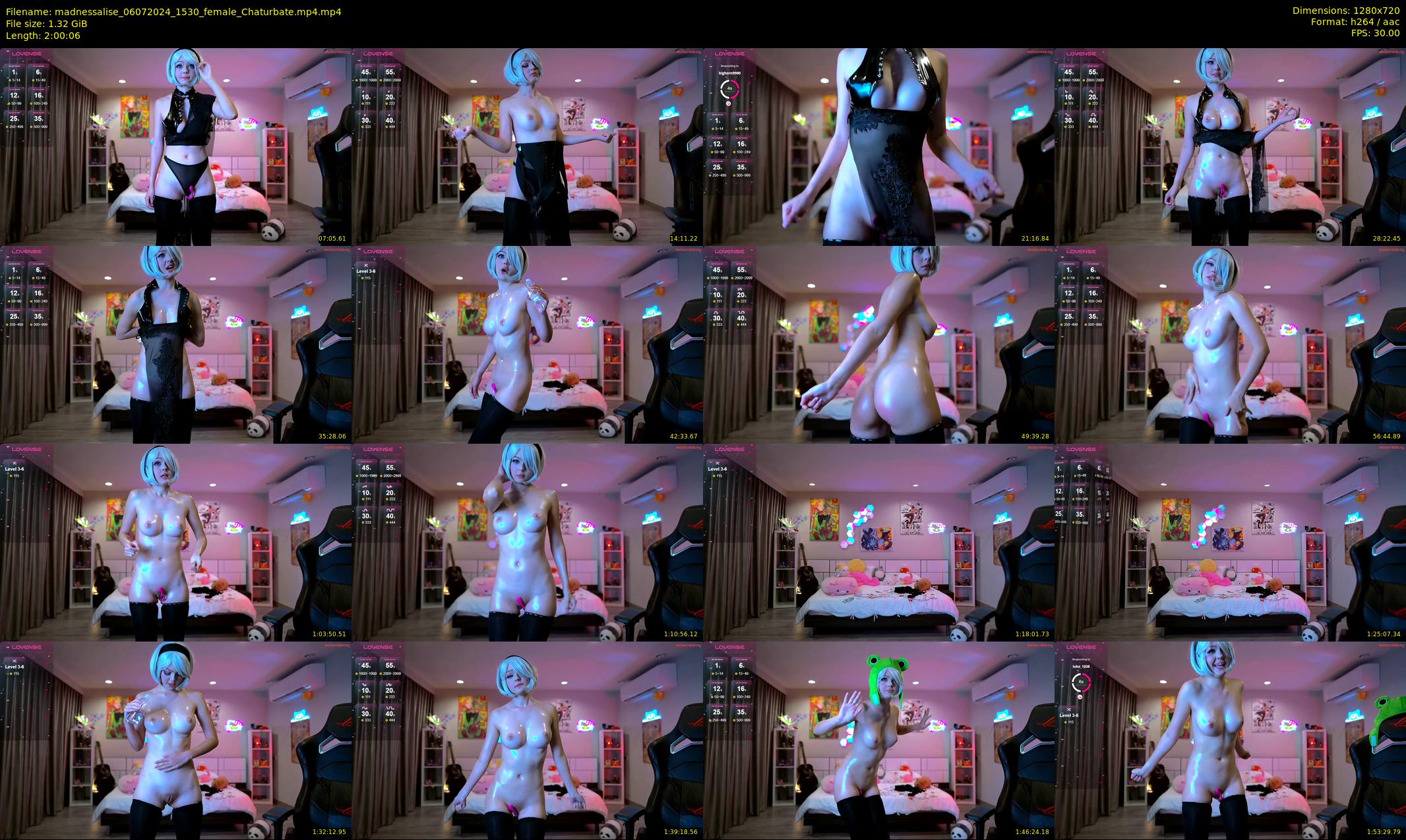 madnessalise — 121 minute Chaturbate female cam show recording, 720p, Jul 6, 2024