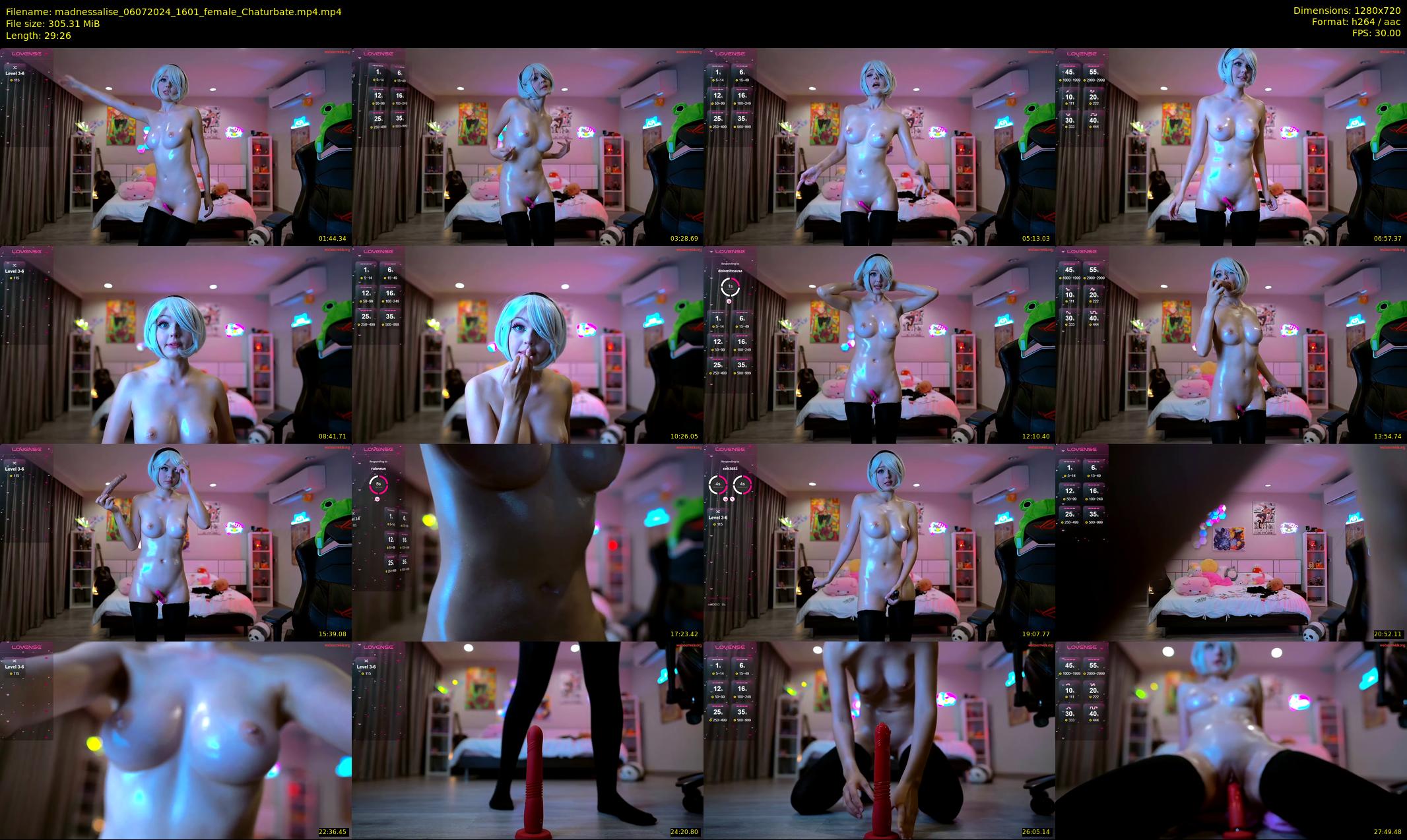 madnessalise — 30 minute Chaturbate female cam show recording, 720p, Jul 6, 2024