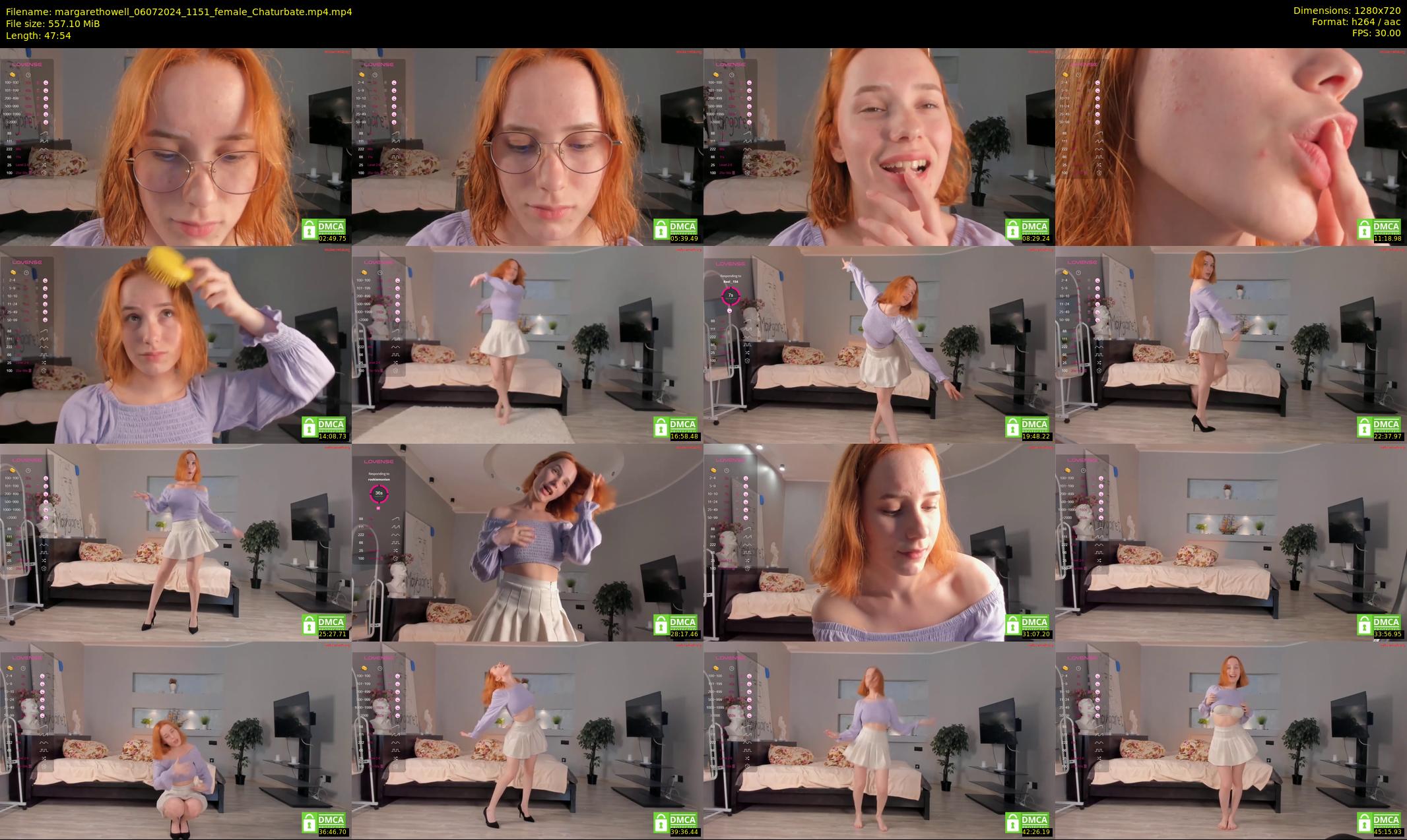margarethowell — 48 minute Chaturbate female cam show recording, 720p, Jul 6, 2024