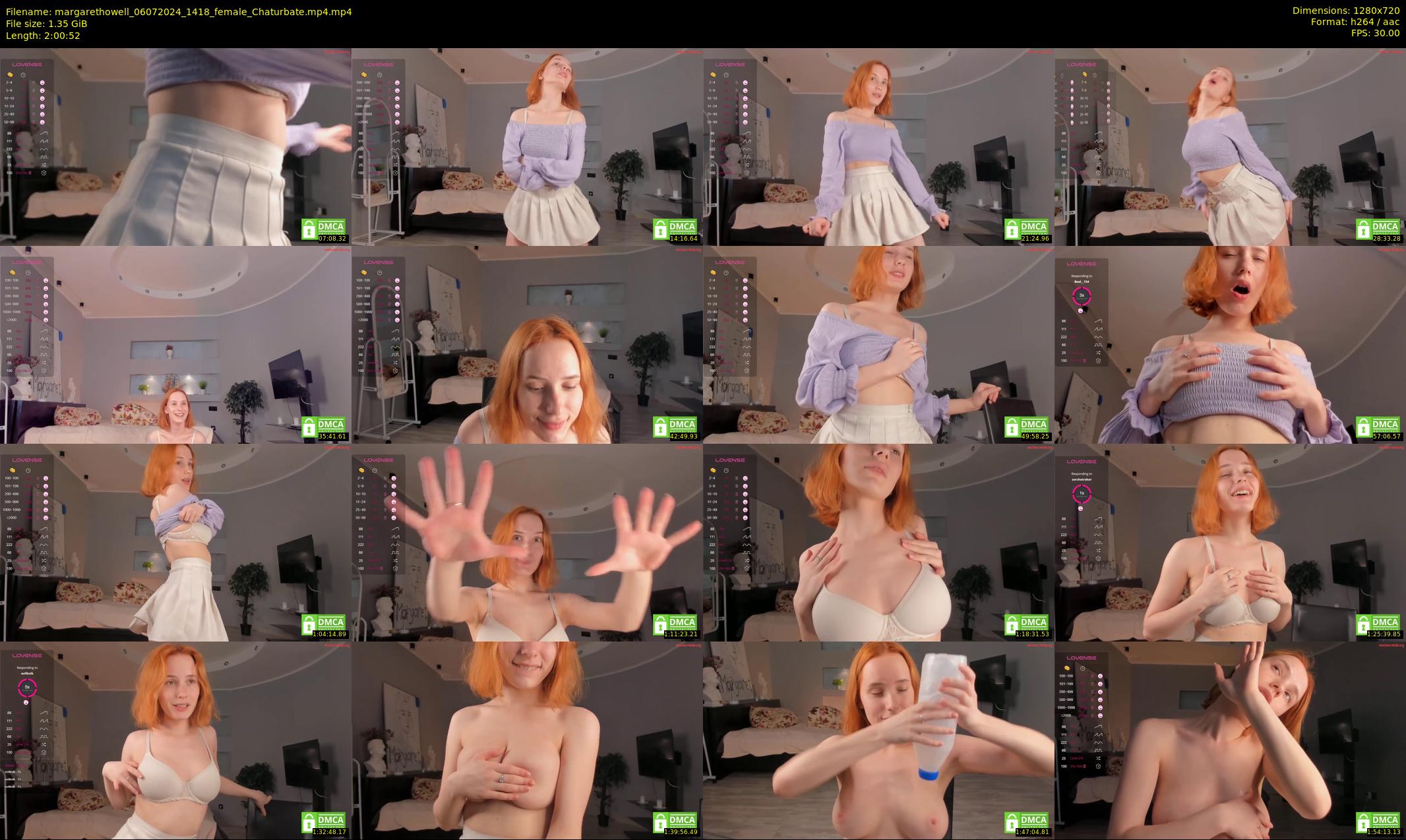 margarethowell — 121 minute Chaturbate female cam show recording, 720p, Jul 6, 2024