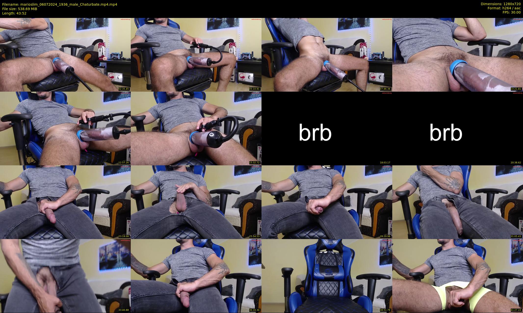 marioslim — 44 minute Chaturbate male cam show recording, 720p, Jul 6, 2024