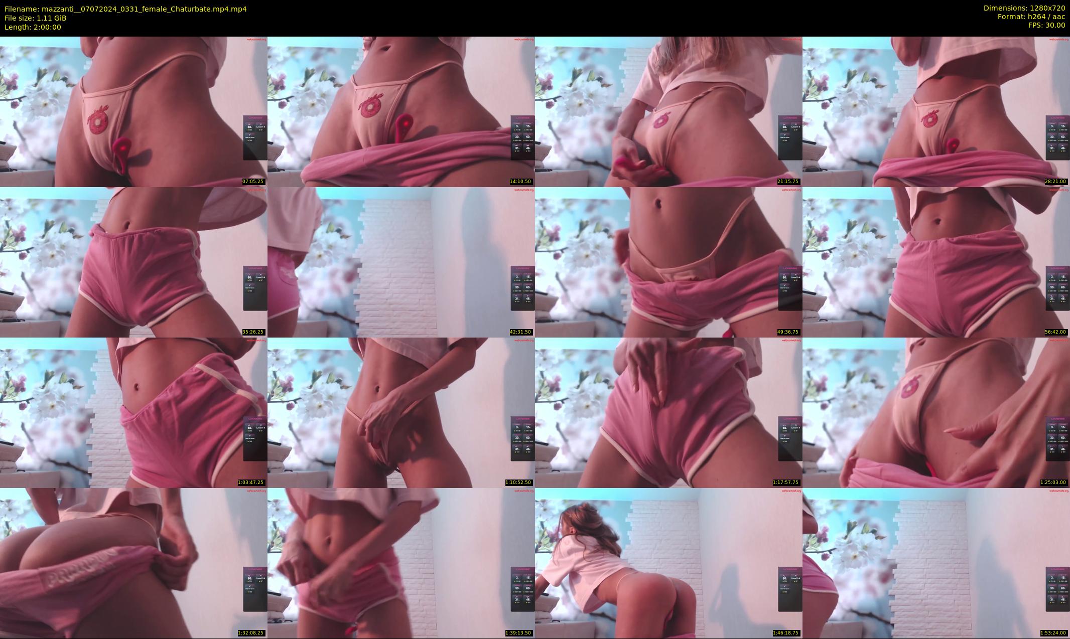 mazzanti_ — 120 minute Chaturbate female cam show recording, 720p, Jul 7, 2024