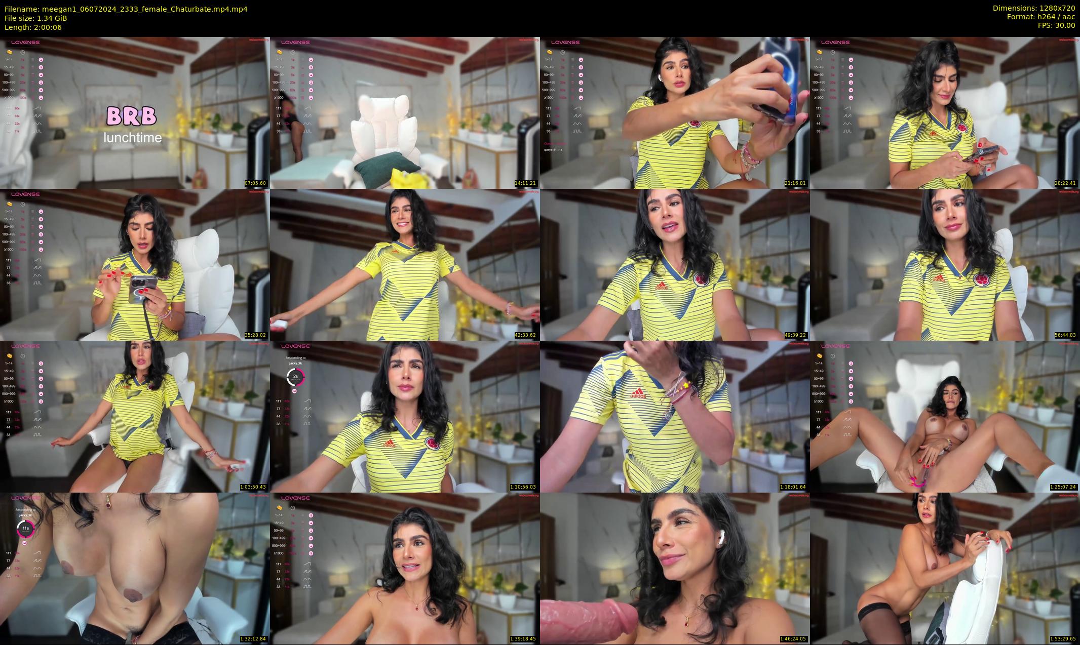 meegan1 — 121 minute Chaturbate female cam show recording, 720p, Jul 6, 2024