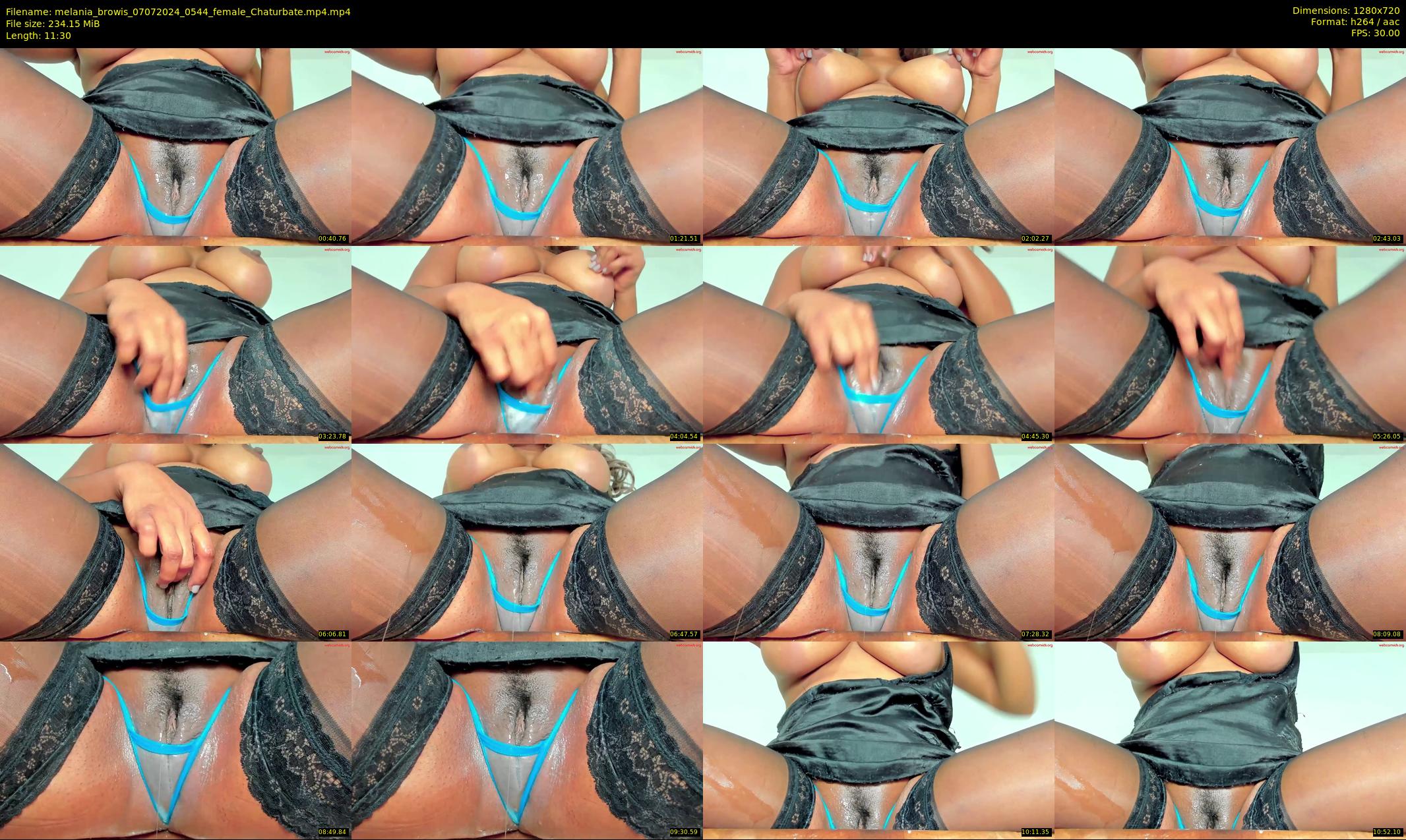 melania_browis — 12 minute Chaturbate female cam show recording, 720p, Jul 7, 2024