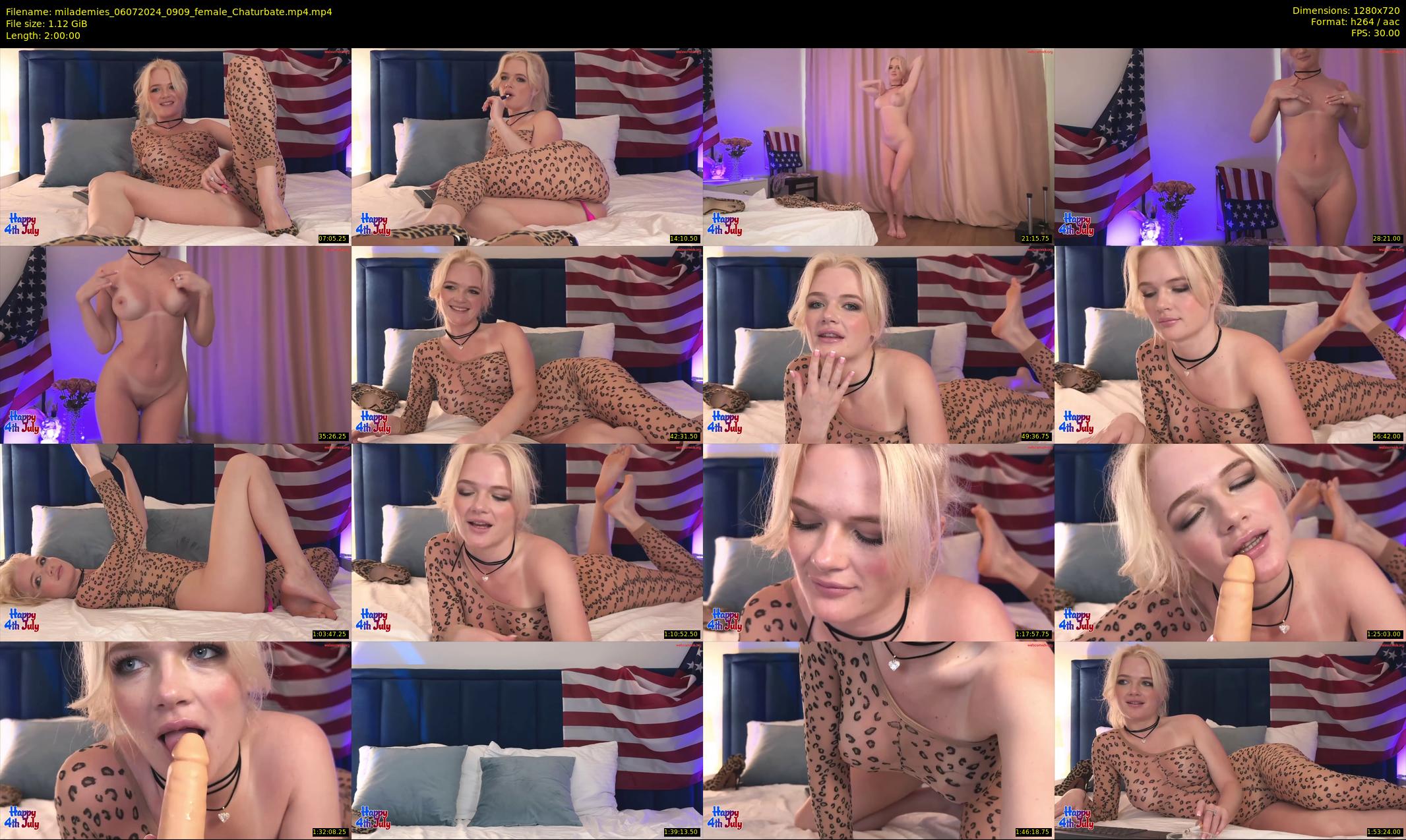 milademies — 120 minute Chaturbate female cam show recording, 720p, Jul 6, 2024