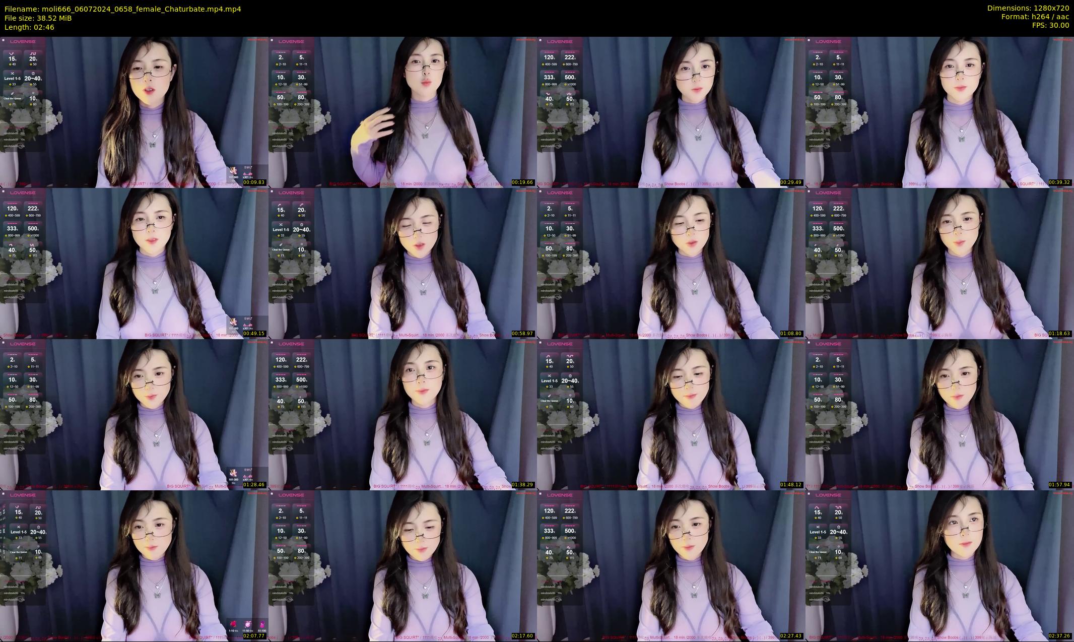 moli666 — 3 minute Chaturbate female cam show recording, 720p, Jul 6, 2024