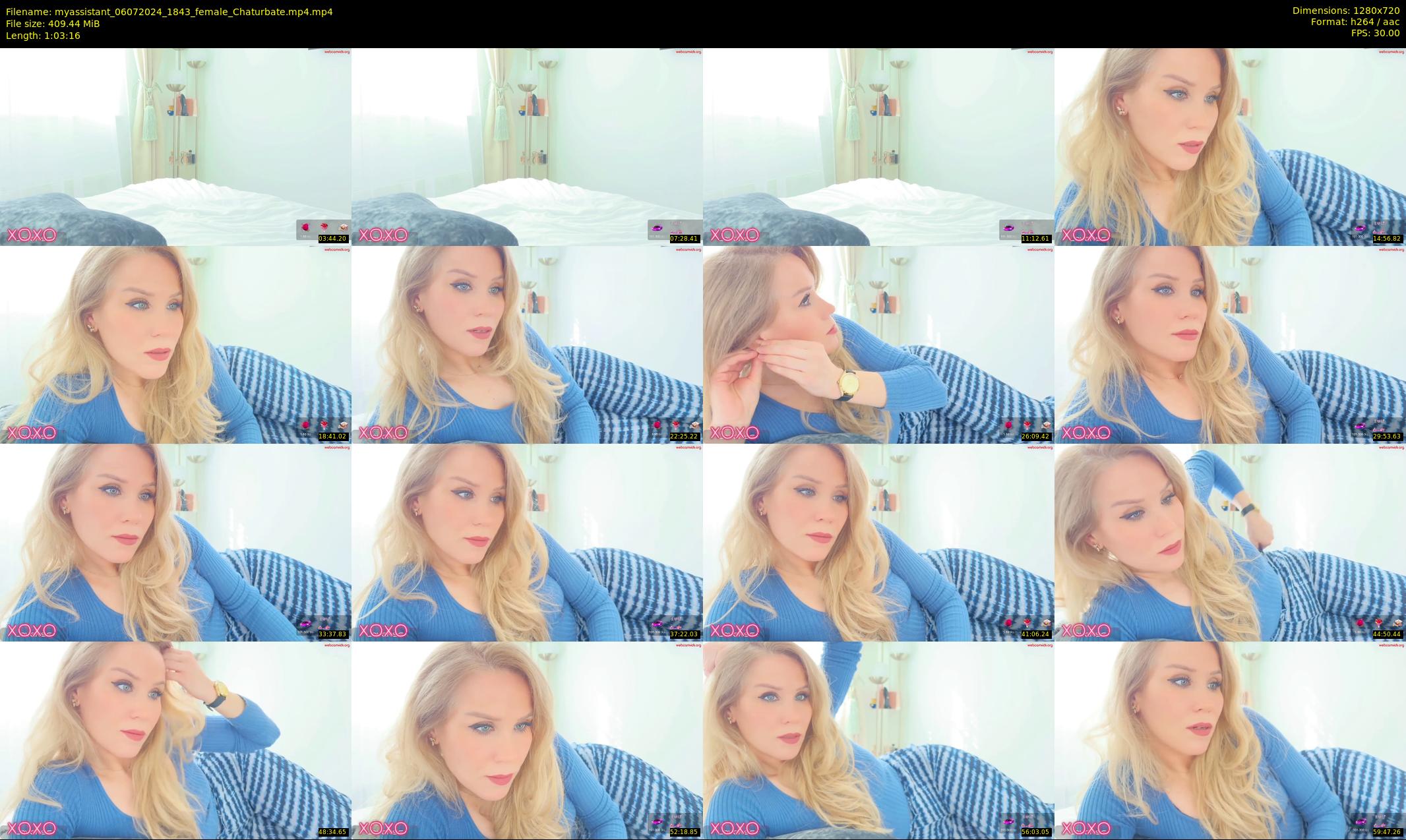 myassistant — 64 minute Chaturbate female cam show recording, 720p, Jul 6, 2024