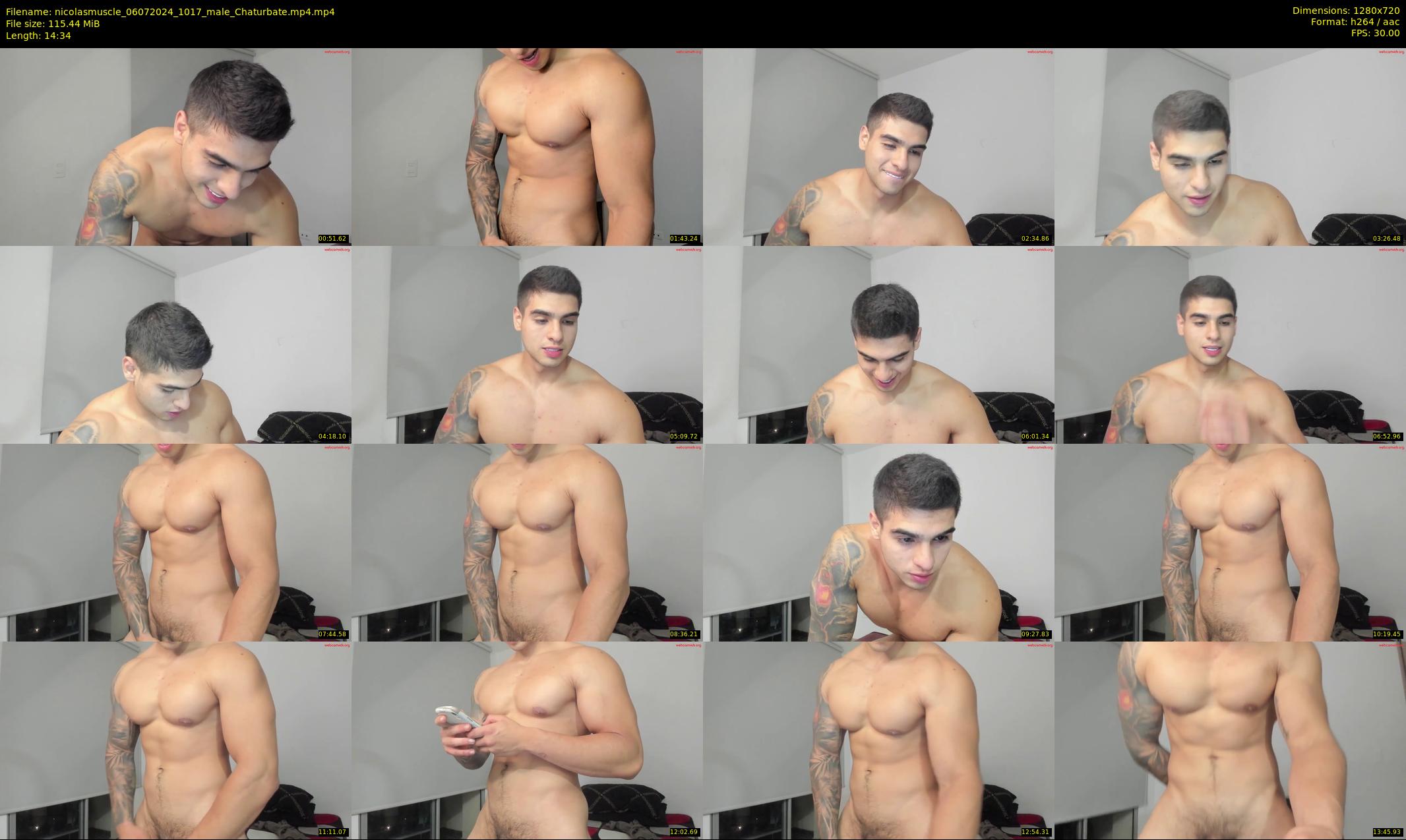 nicolasmuscle — 15 minute Chaturbate male cam show recording, 720p, Jul 6, 2024