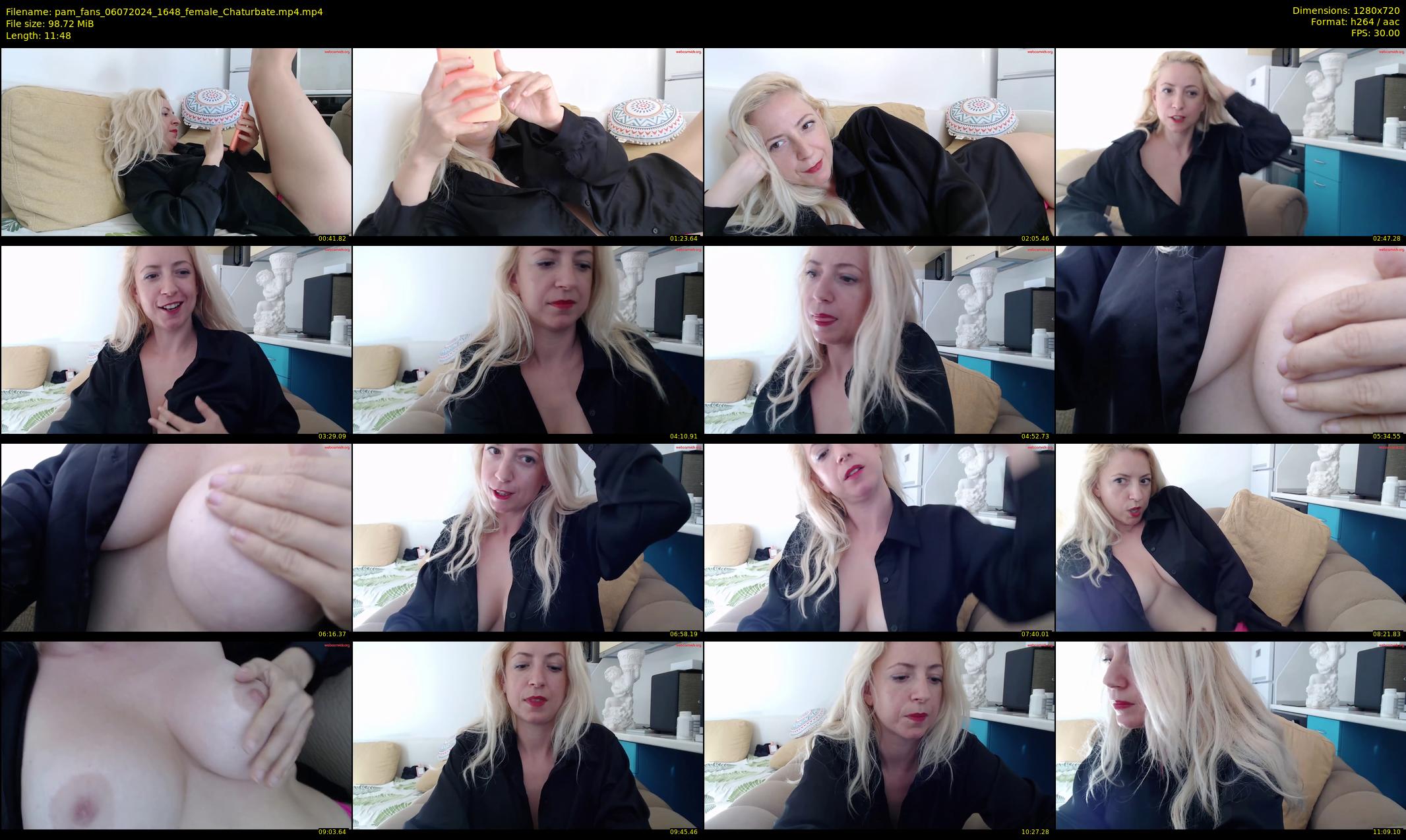 pam_fans — 12 minute Chaturbate female cam show recording, 720p, Jul 6, 2024