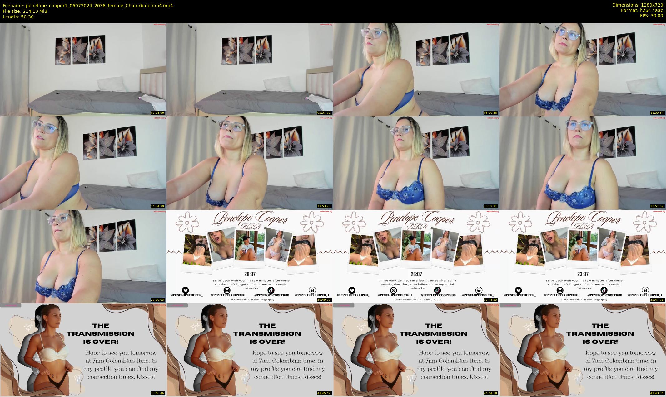 penelope_cooper1 — 51 minute Chaturbate female cam show recording, 720p, Jul 6, 2024