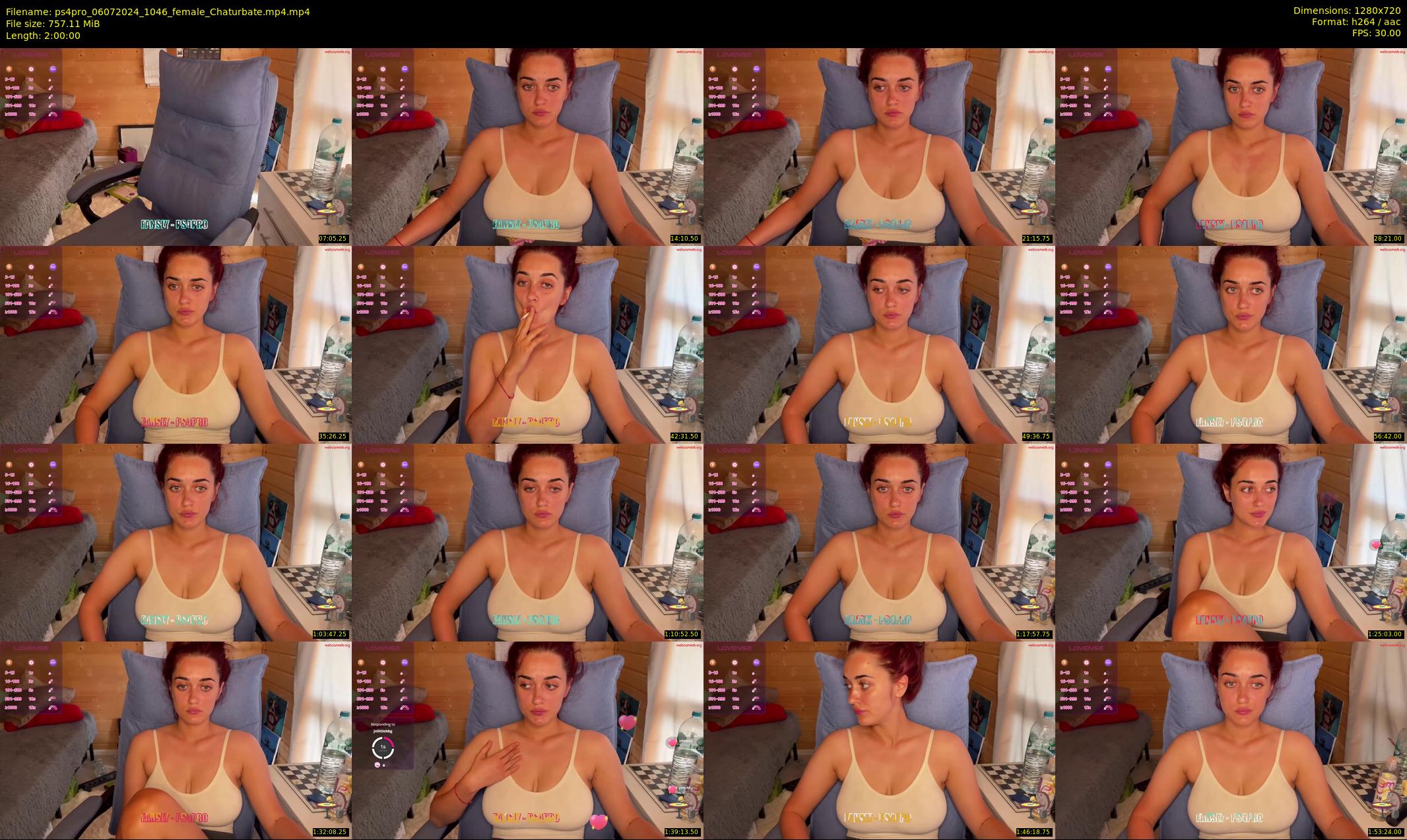 ps4pro — 120 minute Chaturbate female cam show recording, 720p, Jul 6, 2024