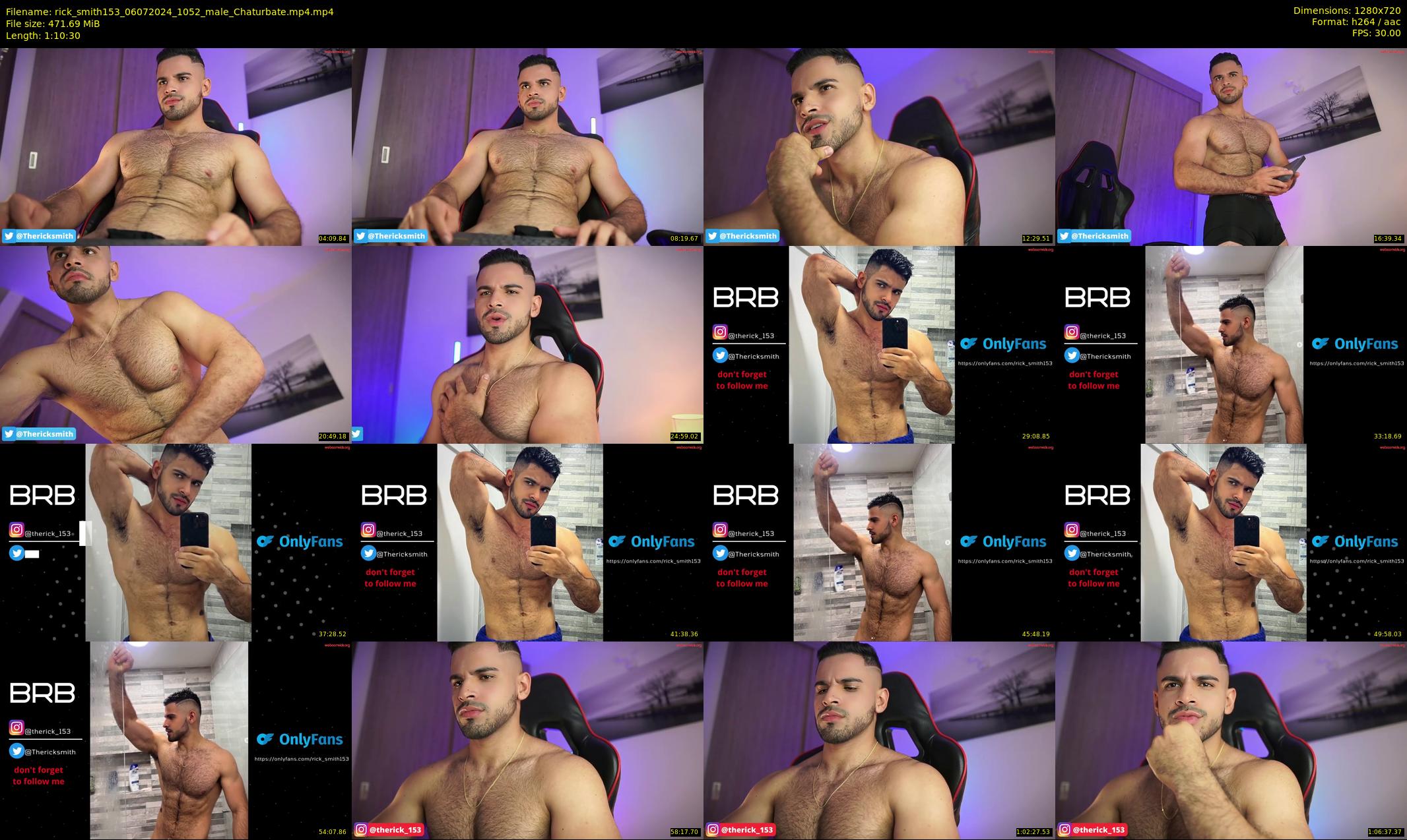 rick_smith153 — 71 minute Chaturbate male cam show recording, 720p, Jul 6, 2024