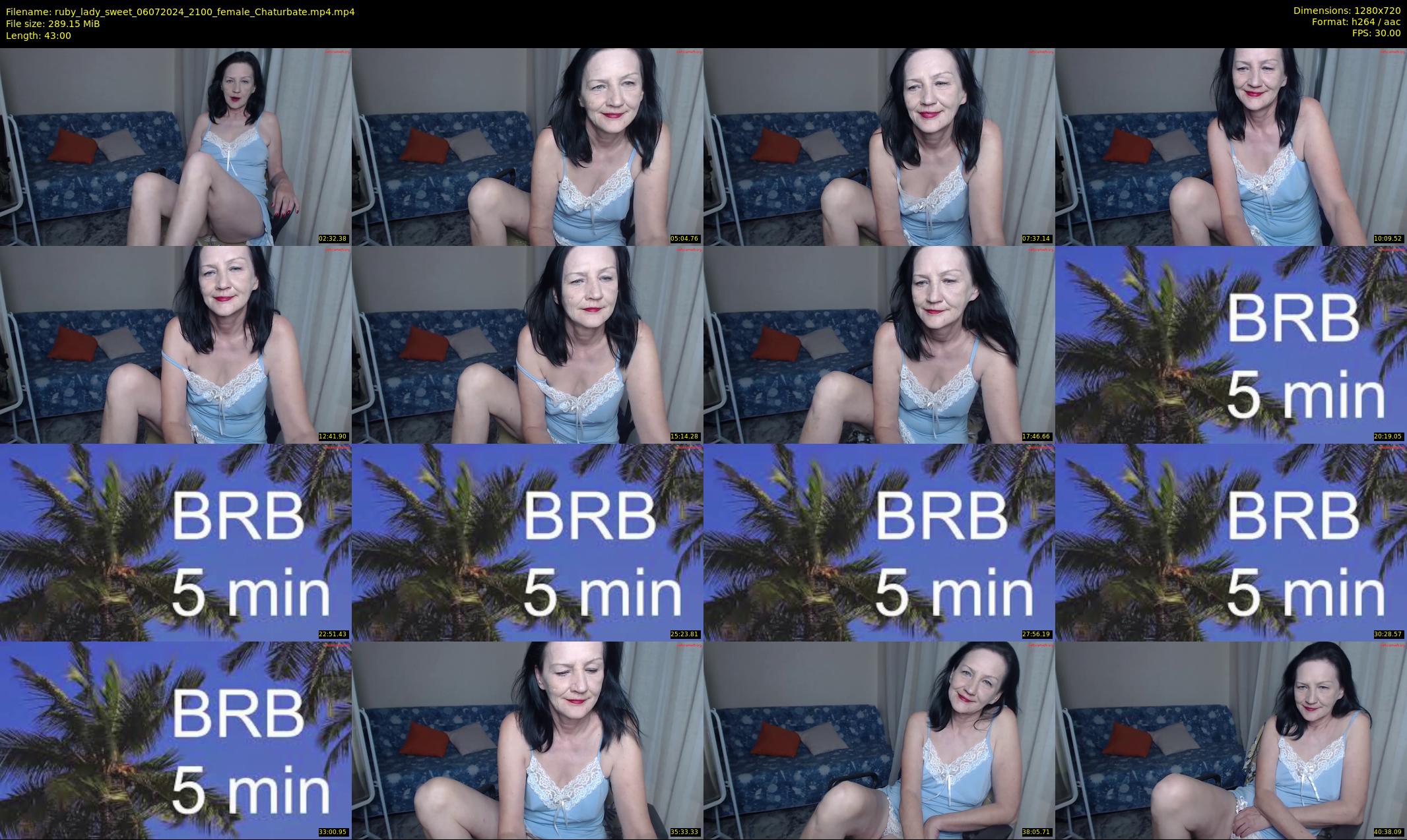 ruby_lady_sweet — 43 minute Chaturbate female cam show recording, 720p, Jul 6, 2024