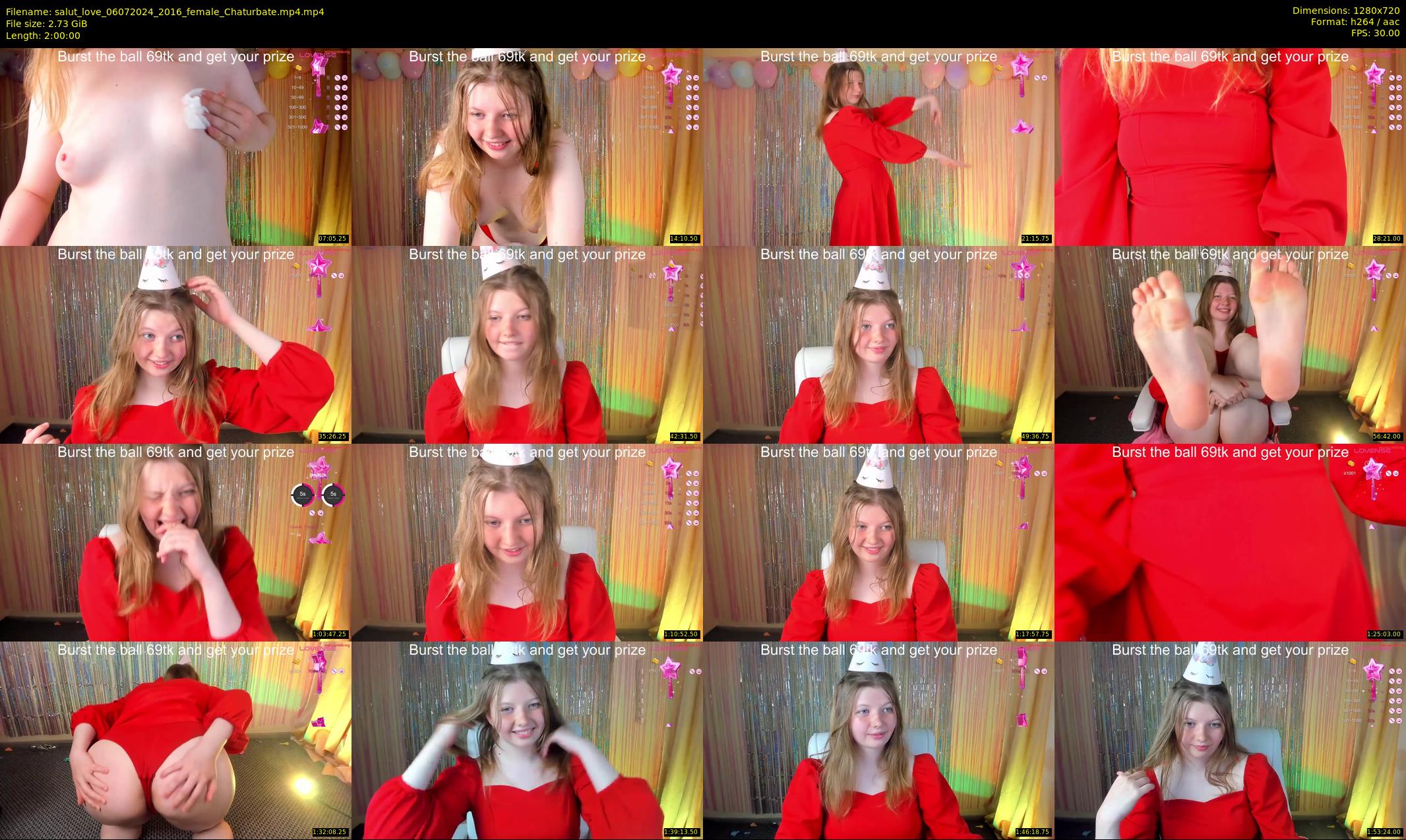 salut_love — 120 minute Chaturbate female cam show recording, 720p, Jul 6, 2024