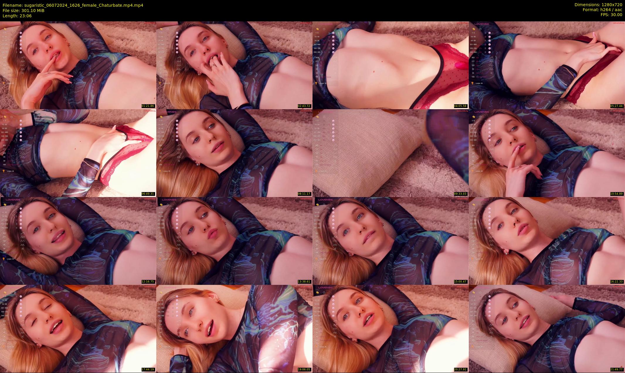 sugaristic — 24 minute Chaturbate female cam show recording, 720p, Jul 6, 2024
