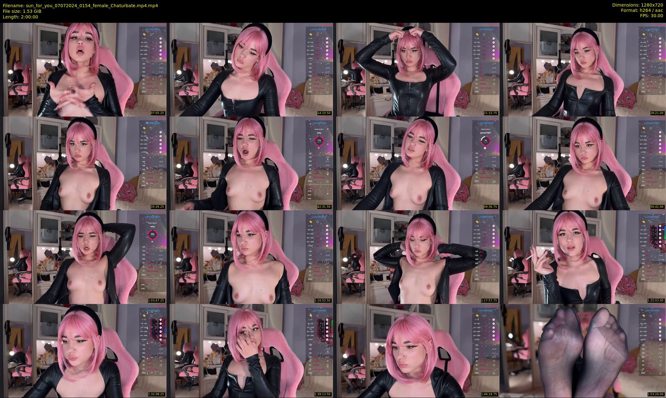 sun_for_you — 120 minute Chaturbate female cam show recording, 720p, Jul 7, 2024