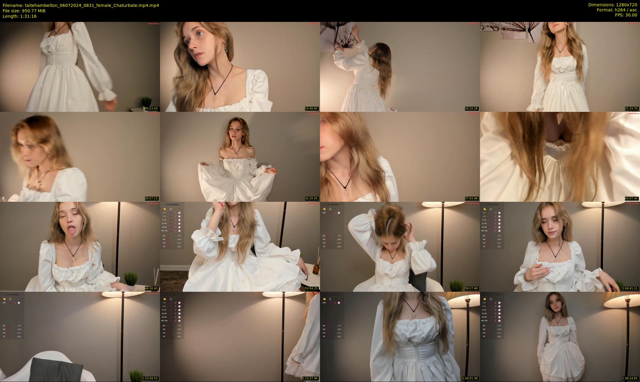taitehambelton — 92 minute Chaturbate female cam show recording, 720p, Jul 6, 2024