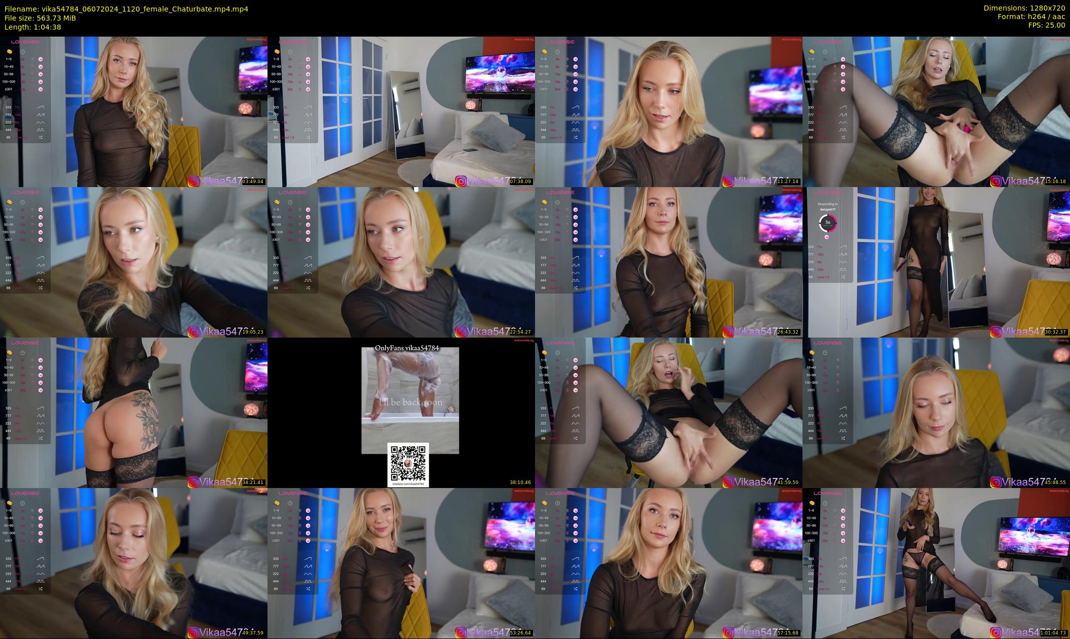 vika54784 — 65 minute Chaturbate female cam show recording, 720p, Jul 6, 2024