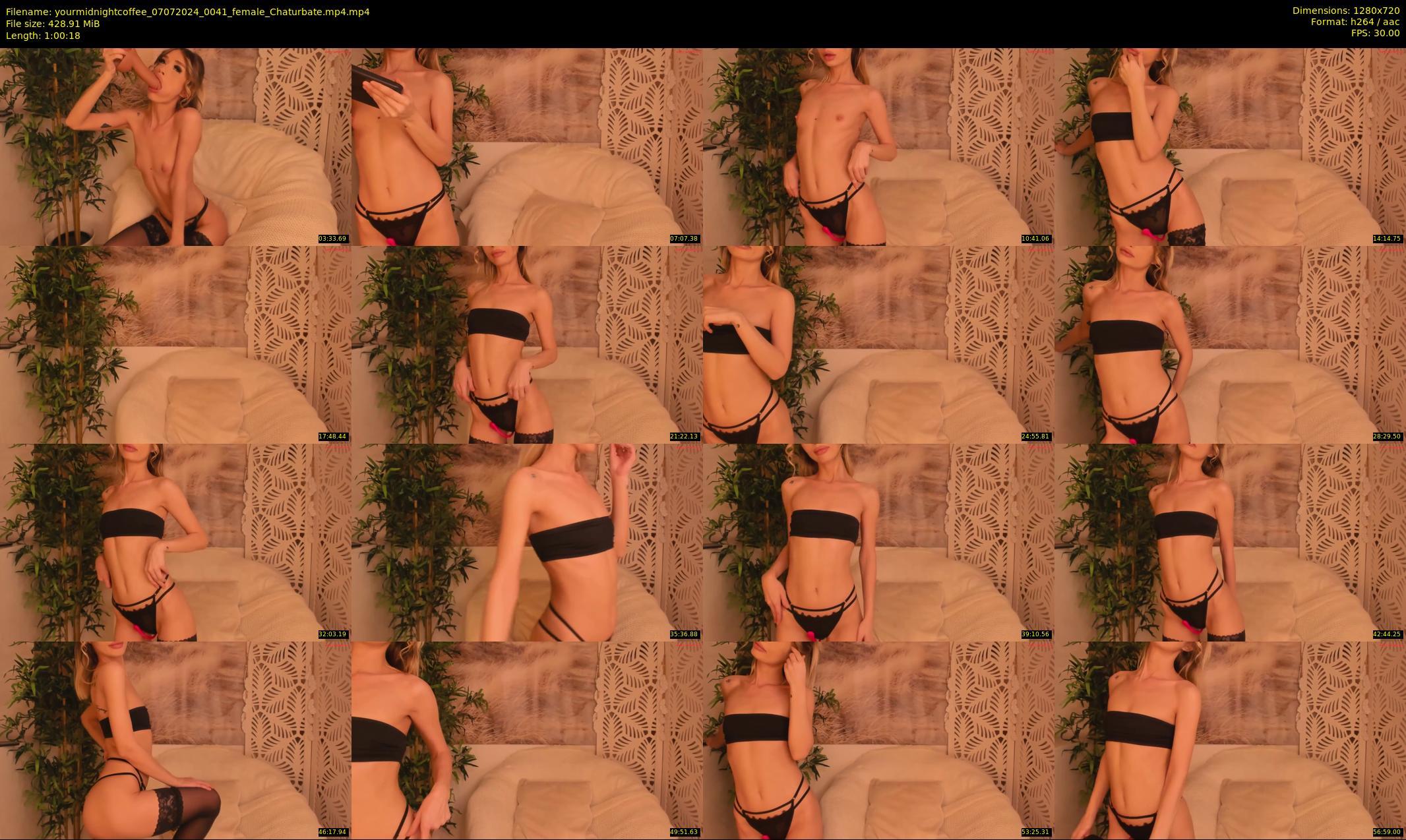 yourmidnightcoffee — 61 minute Chaturbate female cam show recording, 720p, Jul 7, 2024