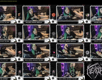 666deathgasm — 86 minute Chaturbate female cam show recording, 720p, Jul 8, 2024
