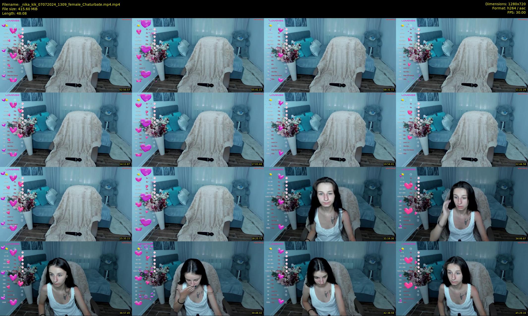 _nika_kik — 49 minute Chaturbate female cam show recording, 720p, Jul 7, 2024